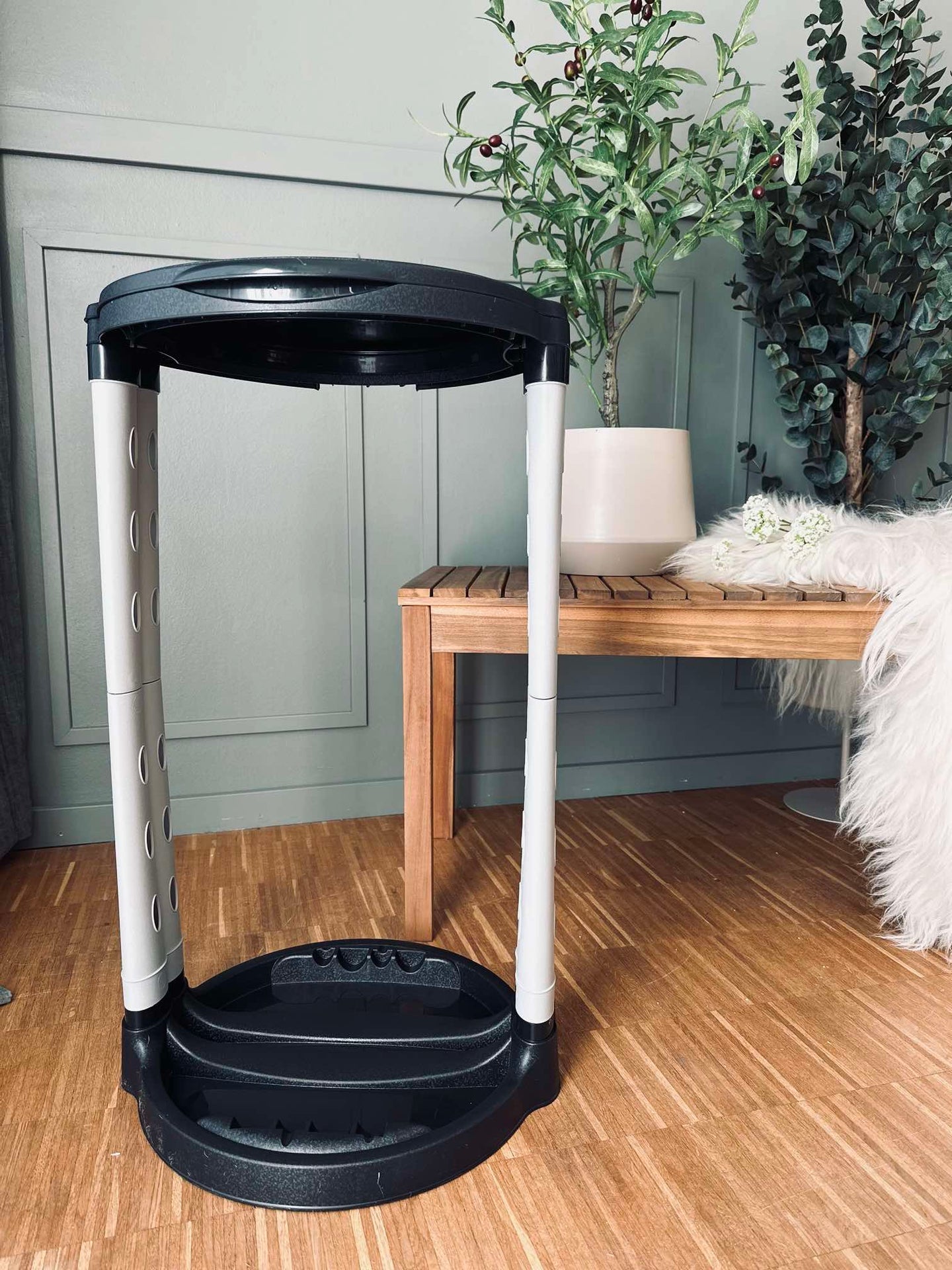 Stativ for søppelposer