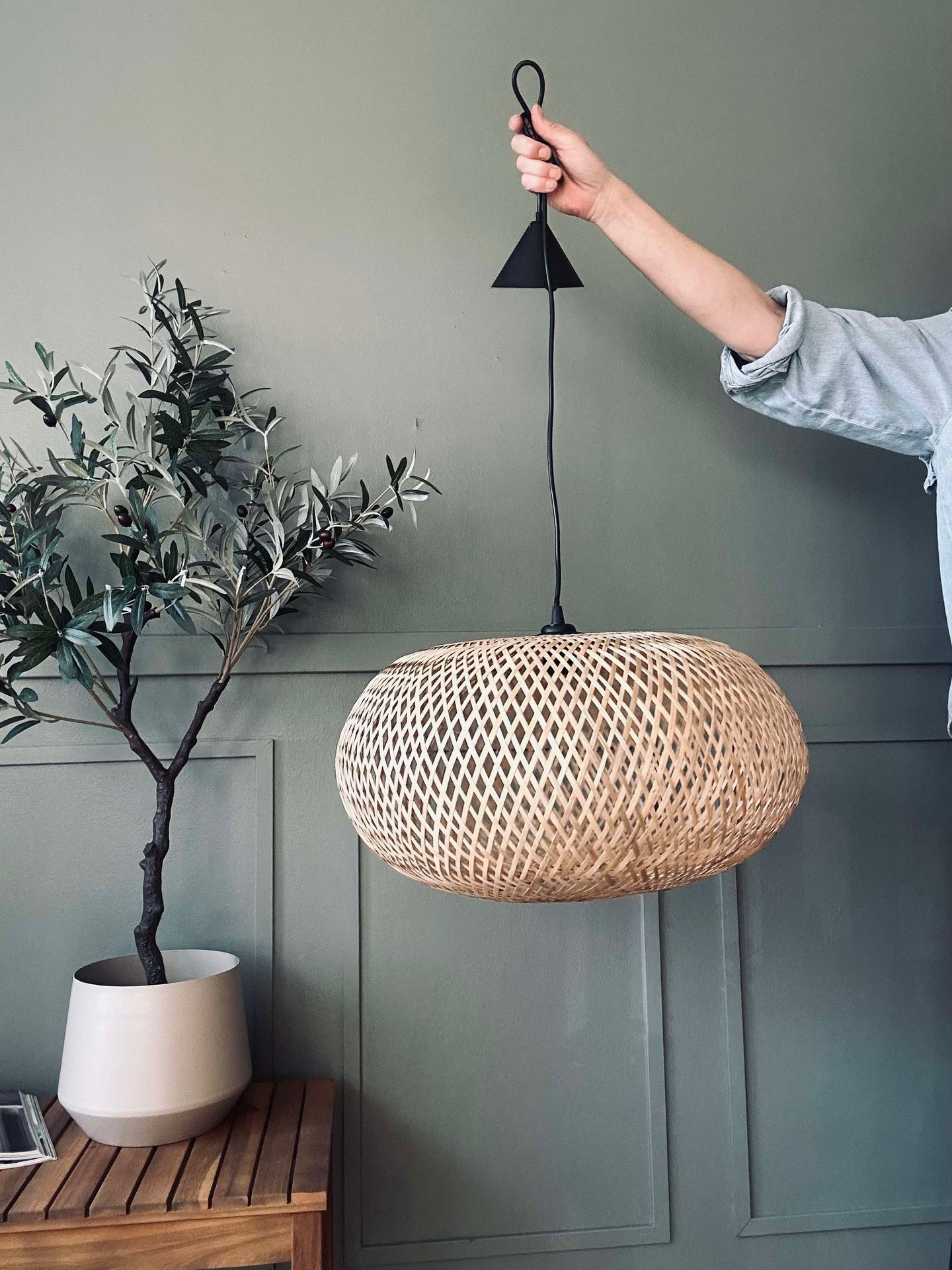 Lampe bambus - dia 38
