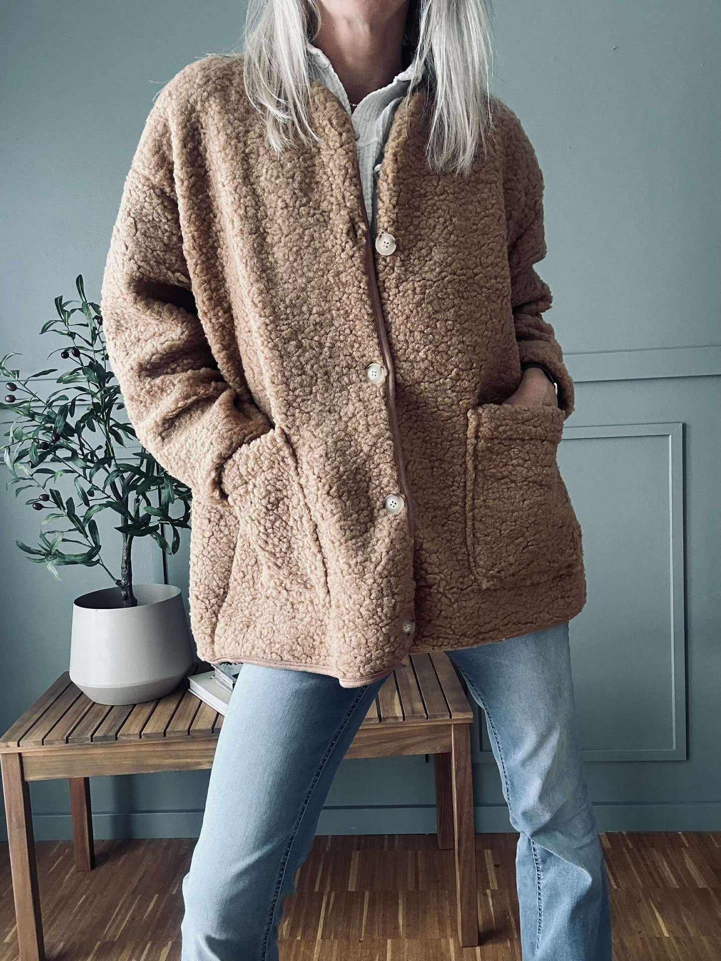 Jakke Lucile Camel