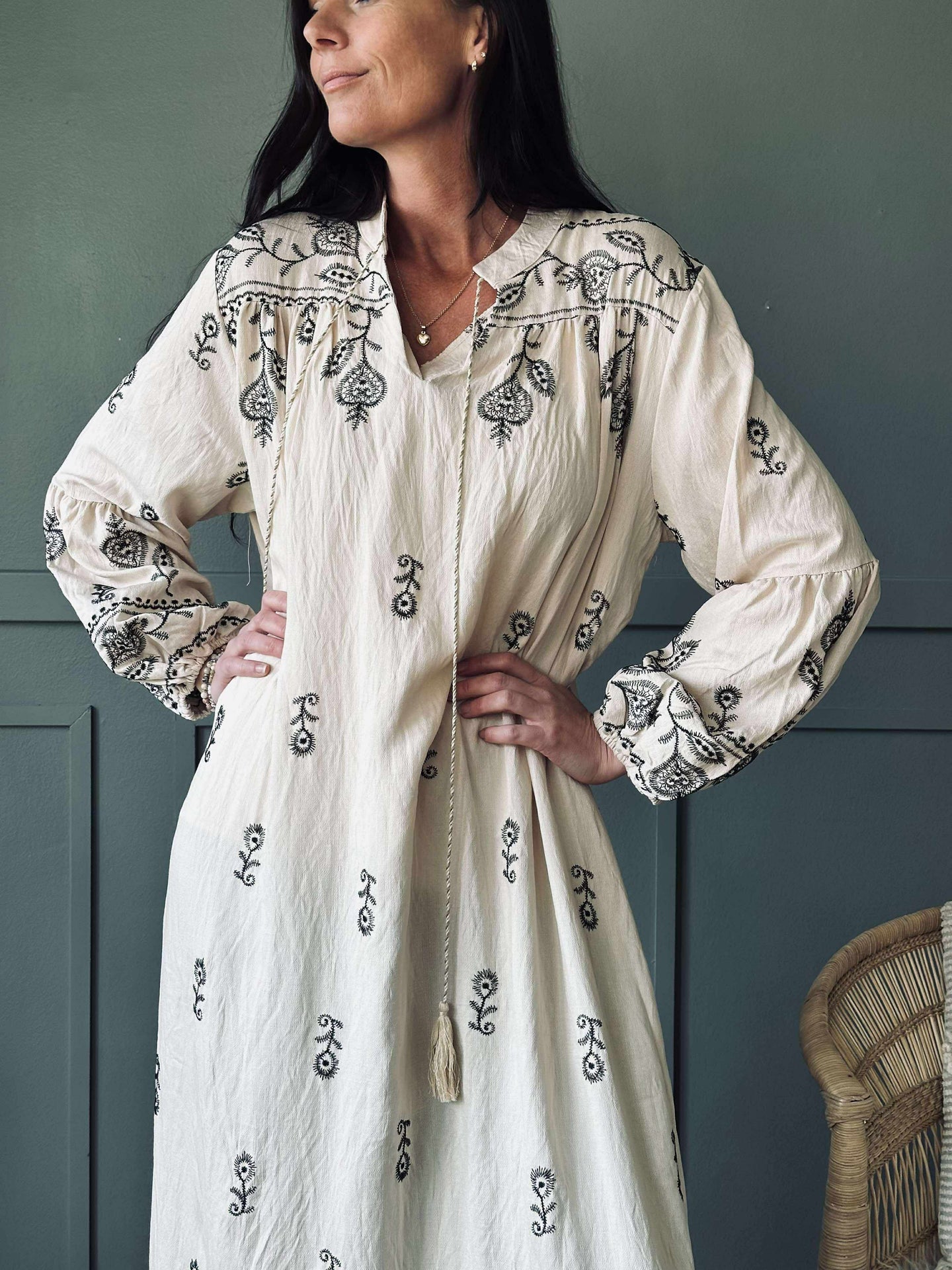 Kjole Embroidery boheme