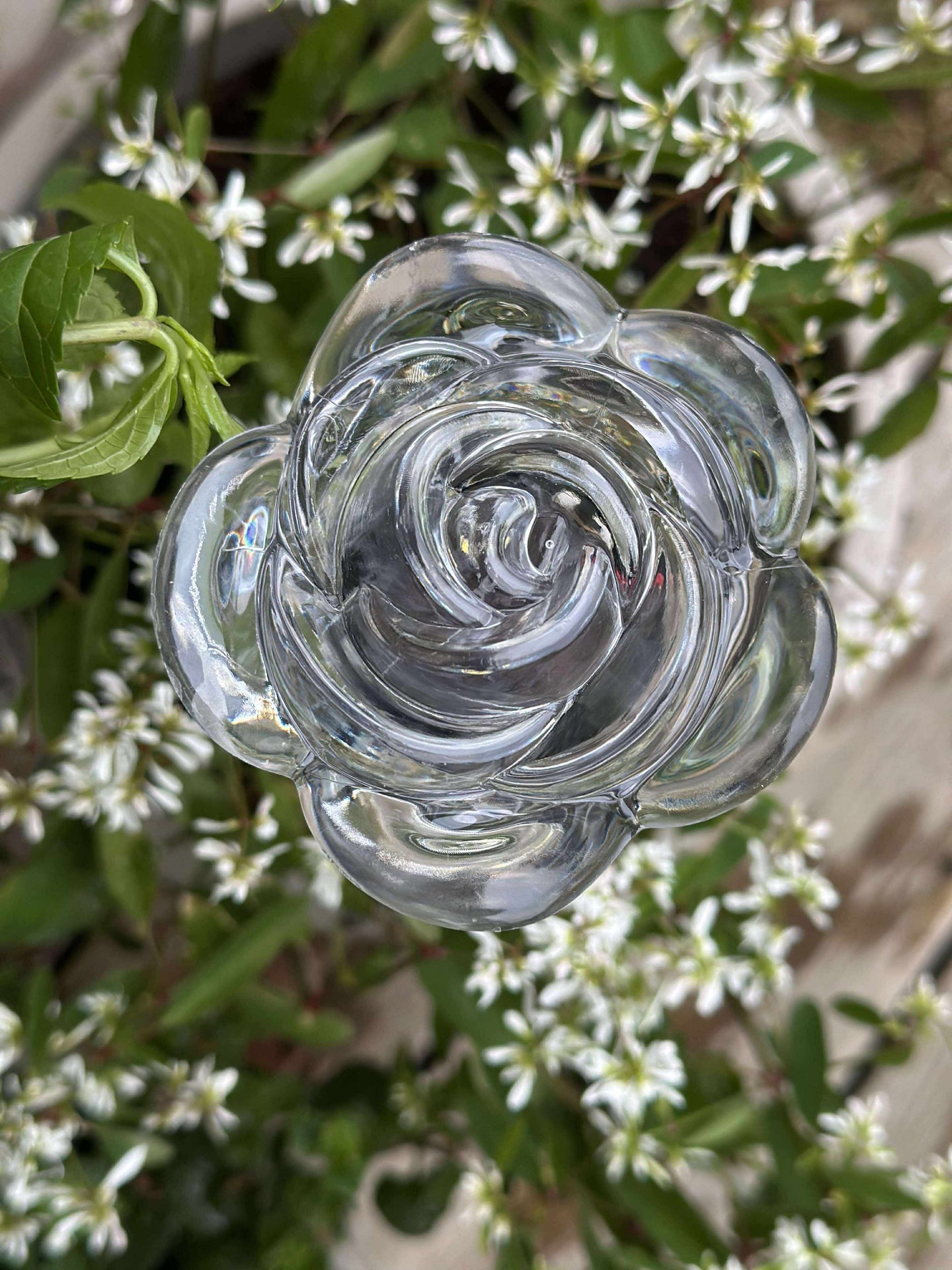 Fakkel med solceller FLOWER – Sett med 4 stk
