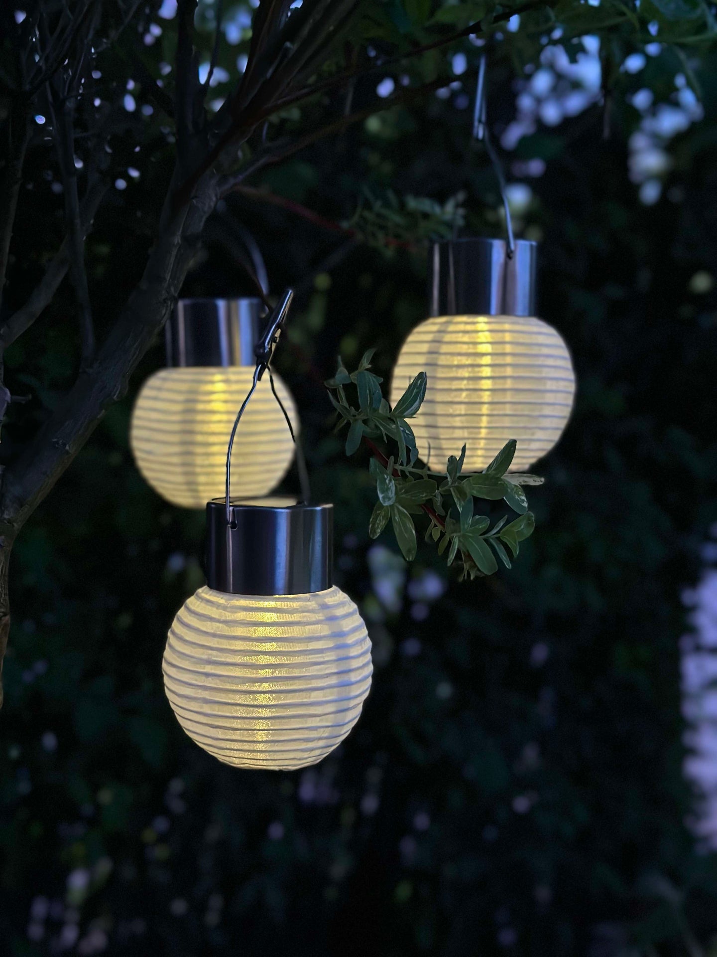 Mini lamper med solcelle - 3 stk.