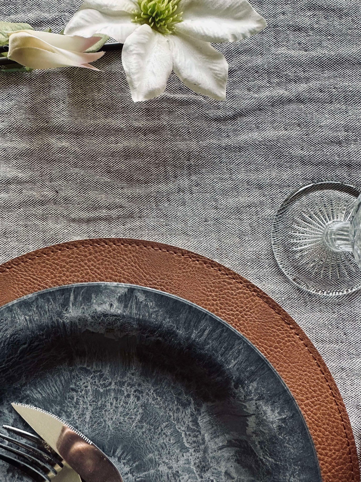 Vendbar plassmatte - Tobacco / Sand