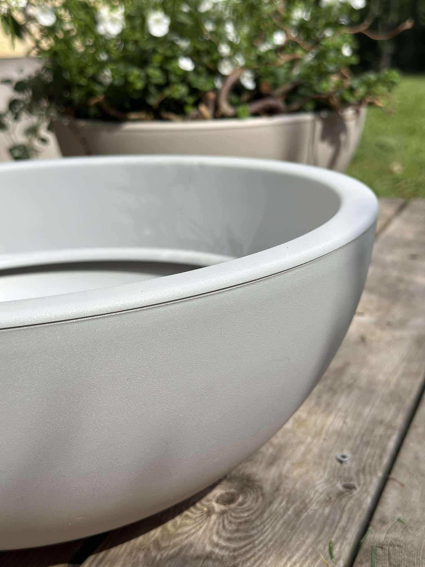 Speilbasseng i resirkulert plast - Stone grey