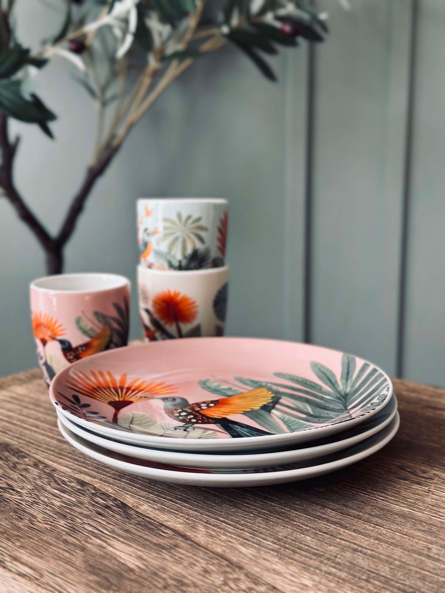Tallerken 20 cm - Boho-miks