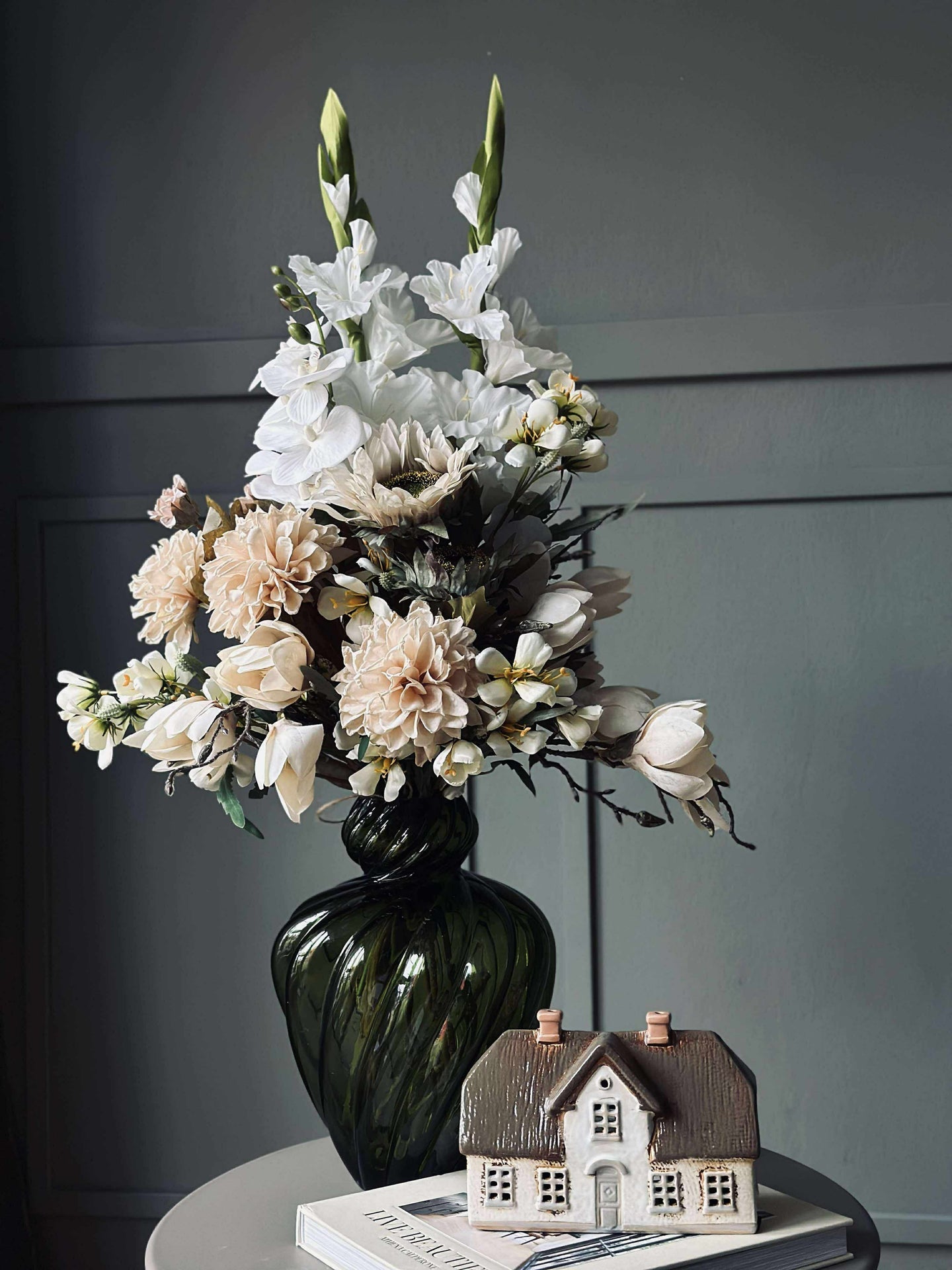 Vase ART grønn munnblåst