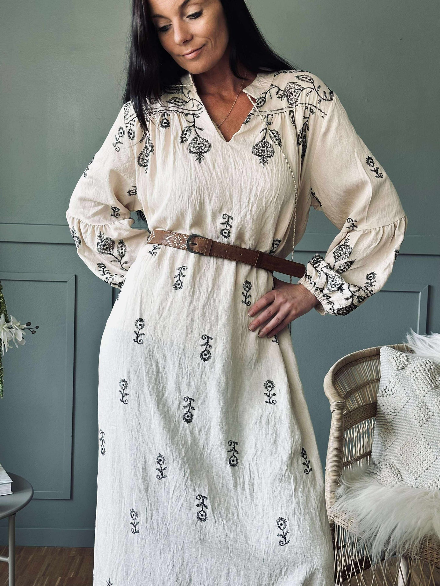 Kjole Embroidery boheme