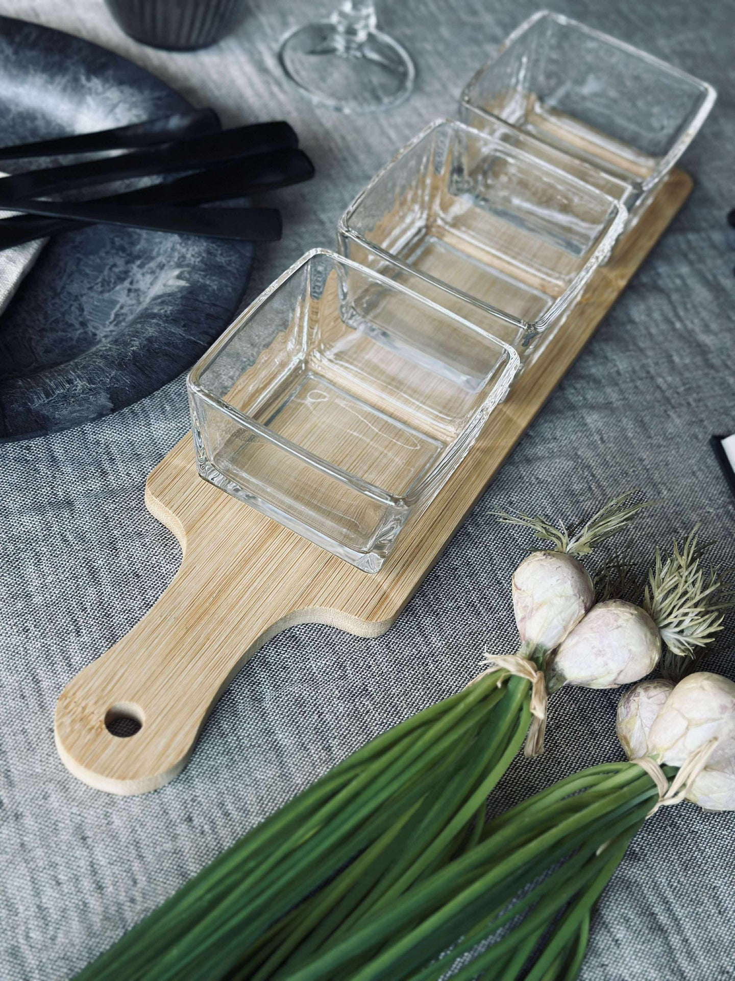 Tapas - 4 skåler og fat