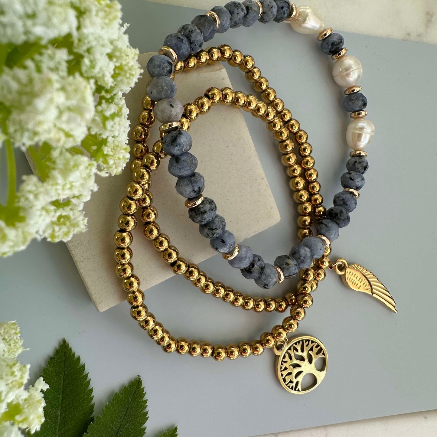 Armbånd Juliane - Blue mix