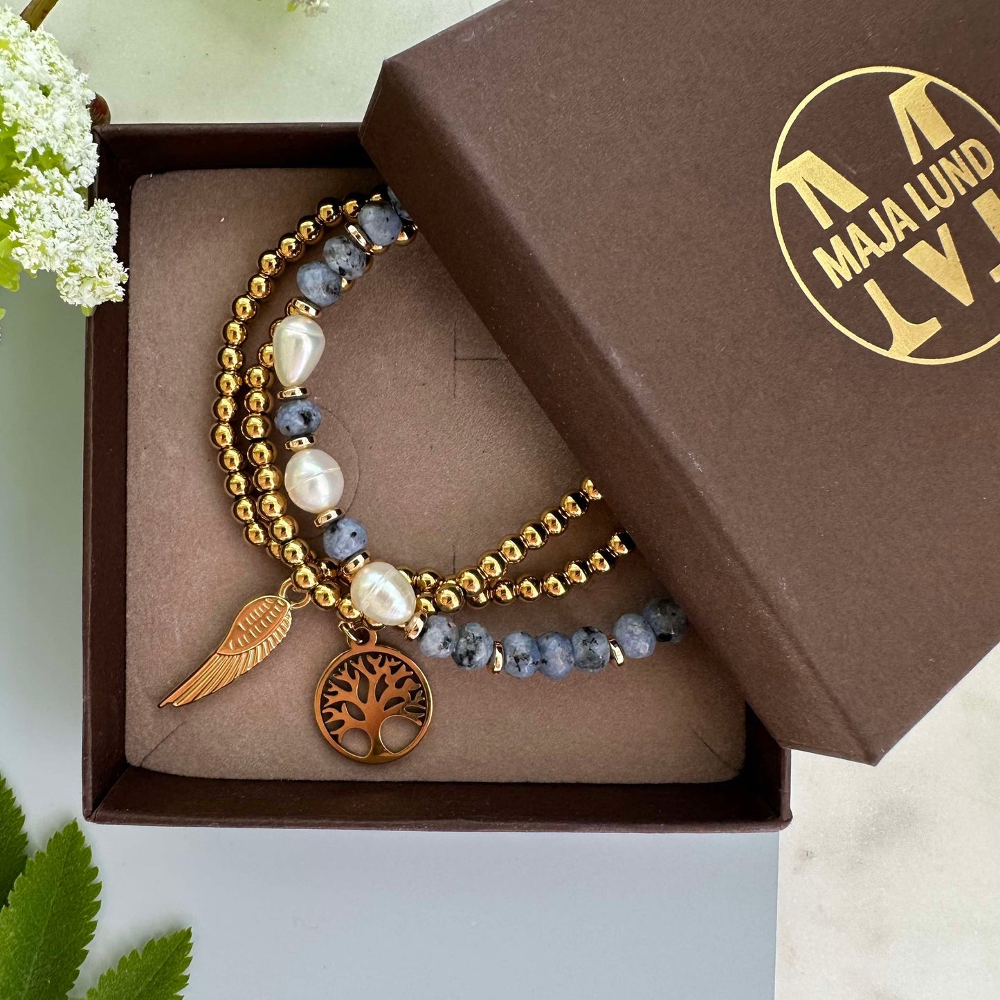 Armbånd Juliane - Blue mix