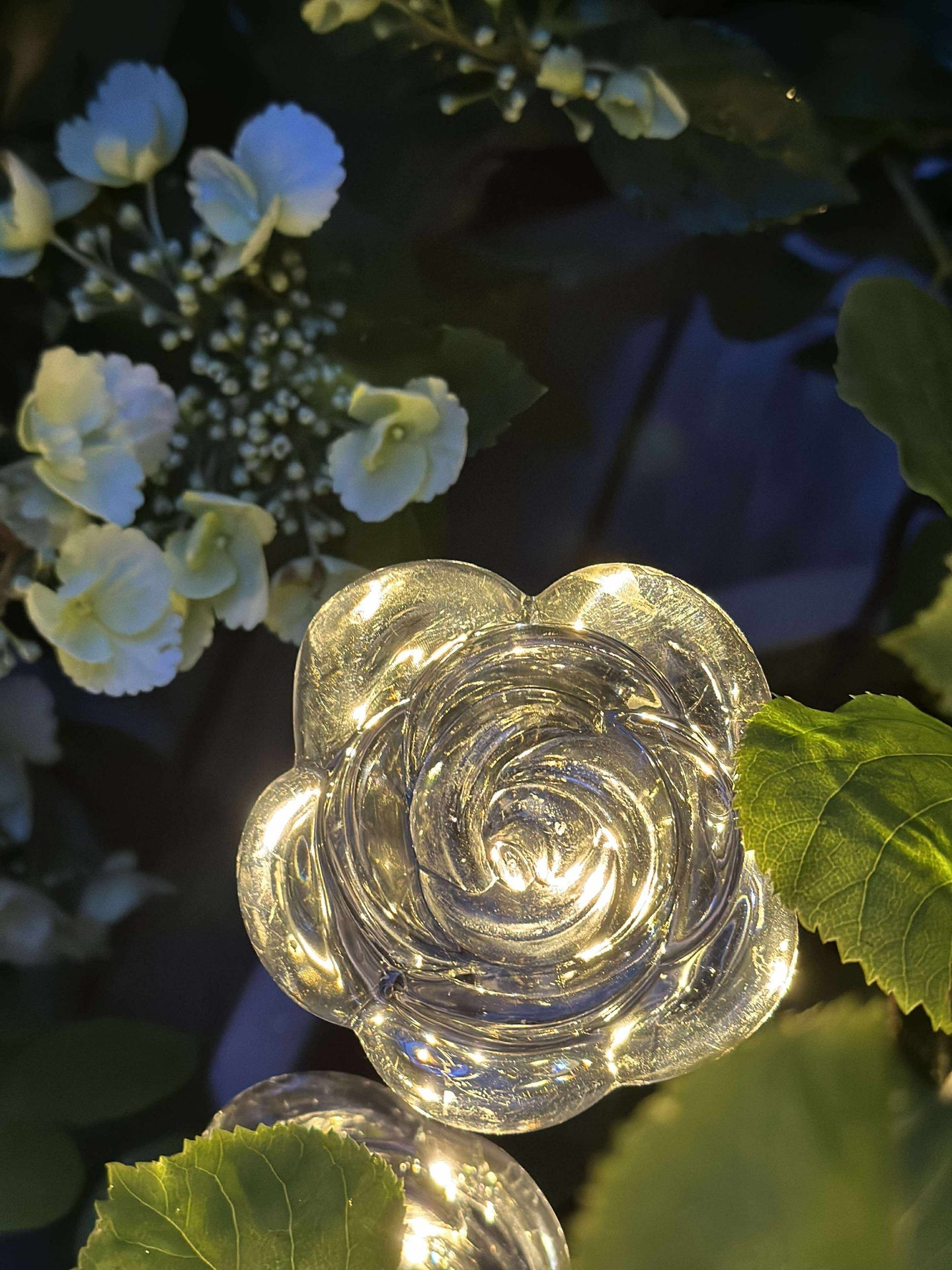 Fakkel med solceller FLOWER – Sett med 4 stk