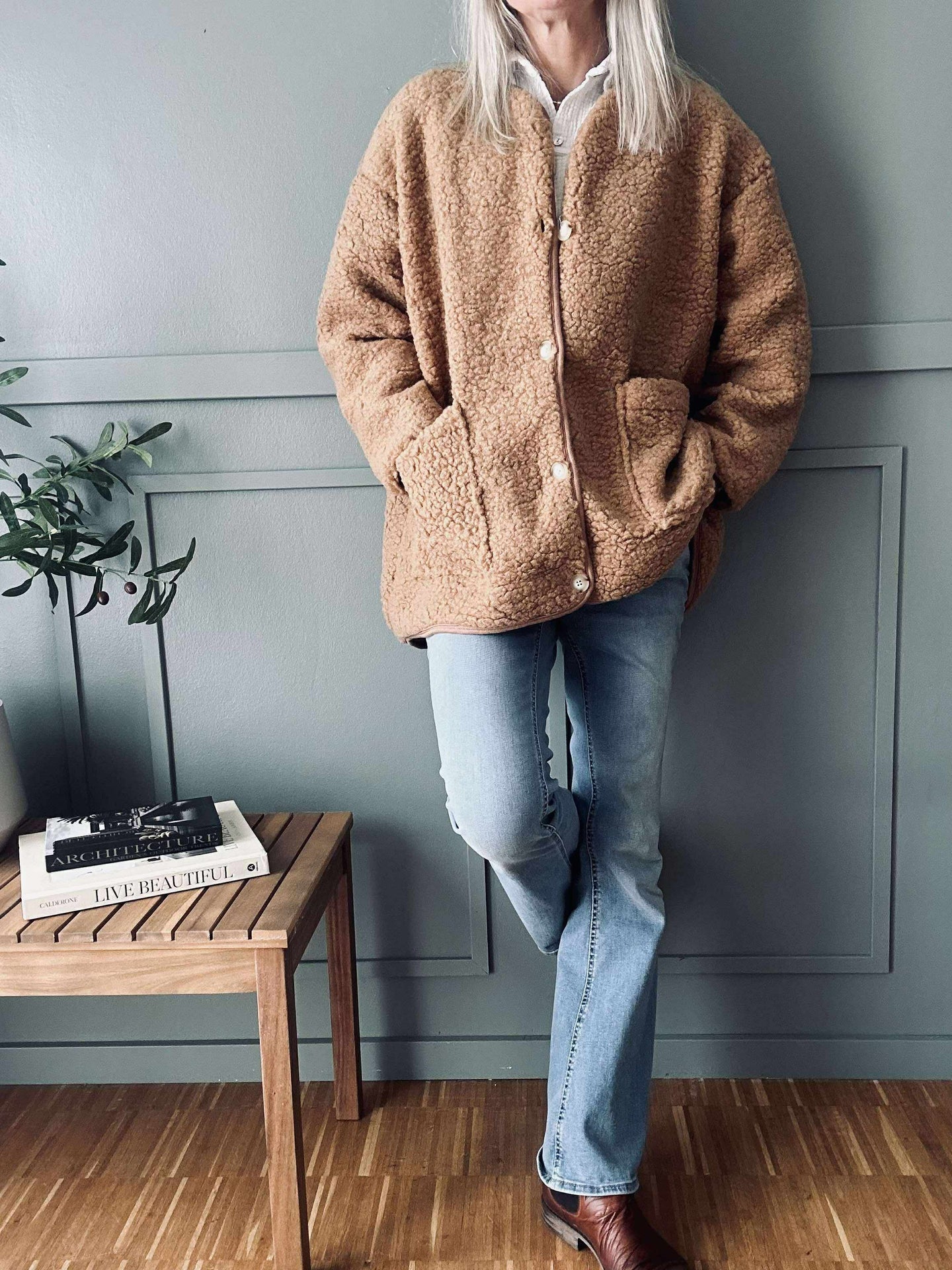 Jakke Lucile Camel
