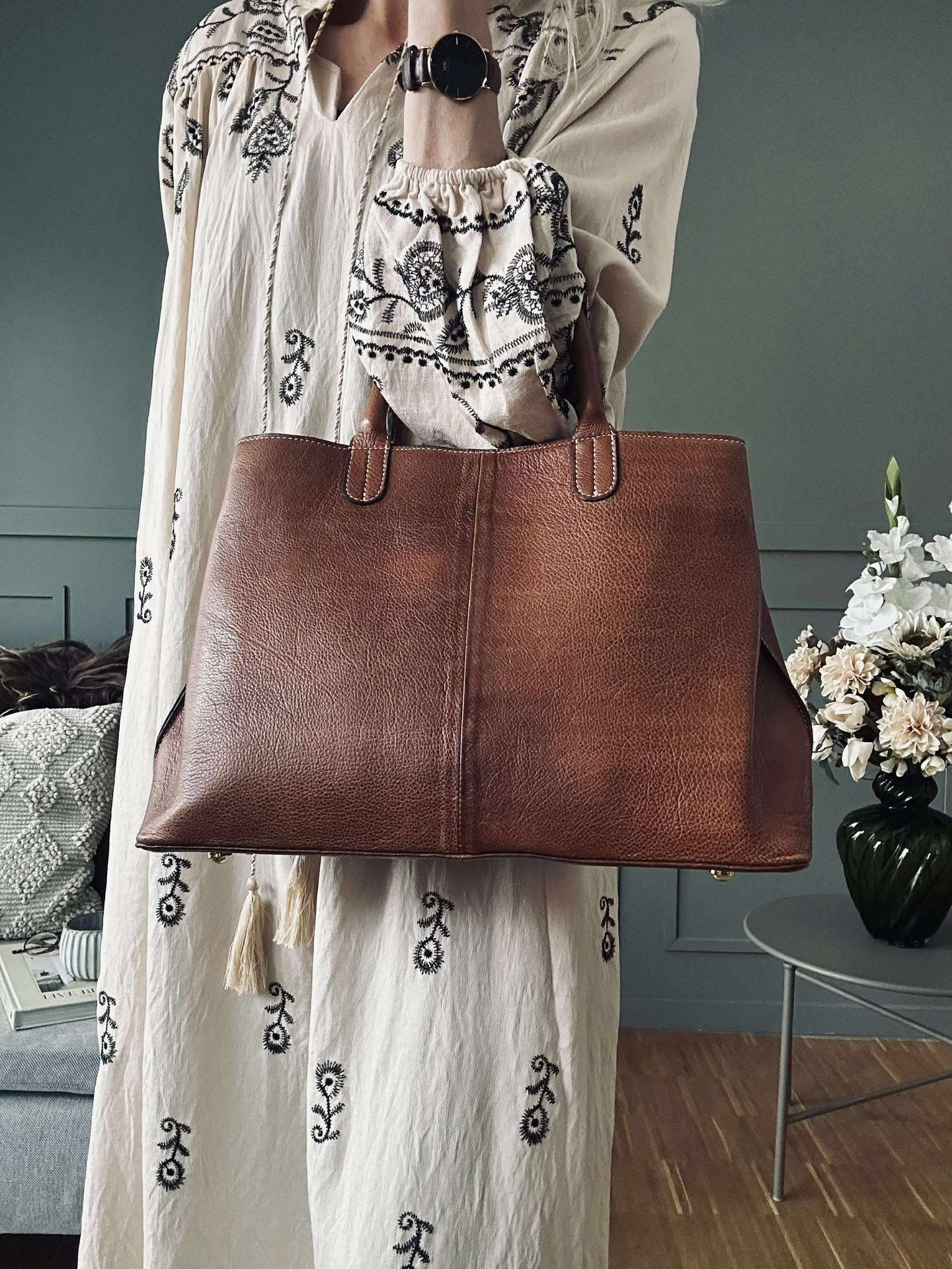 Arbeidsveske Walnut