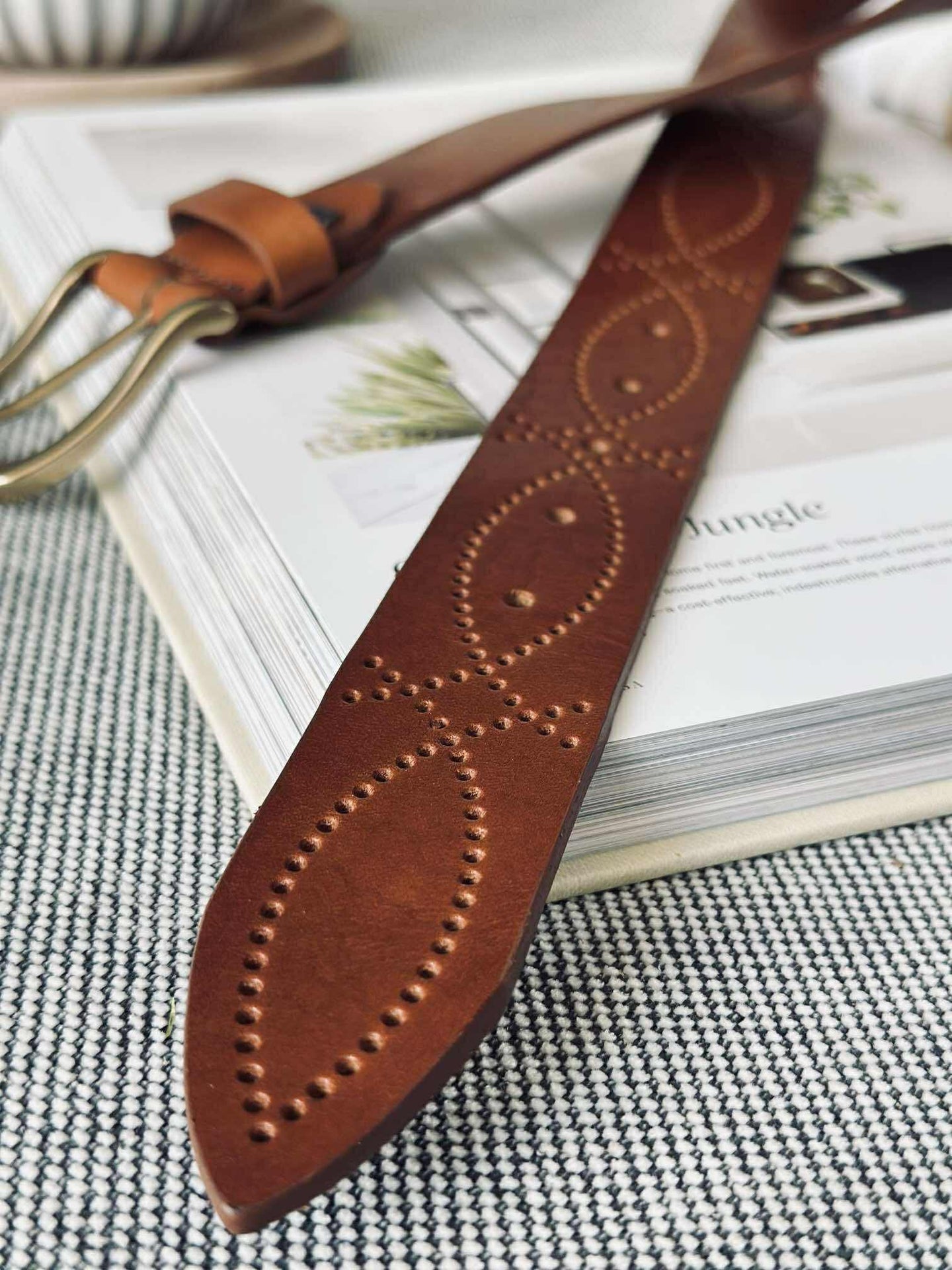 Jeansbelte - Missouri cognac