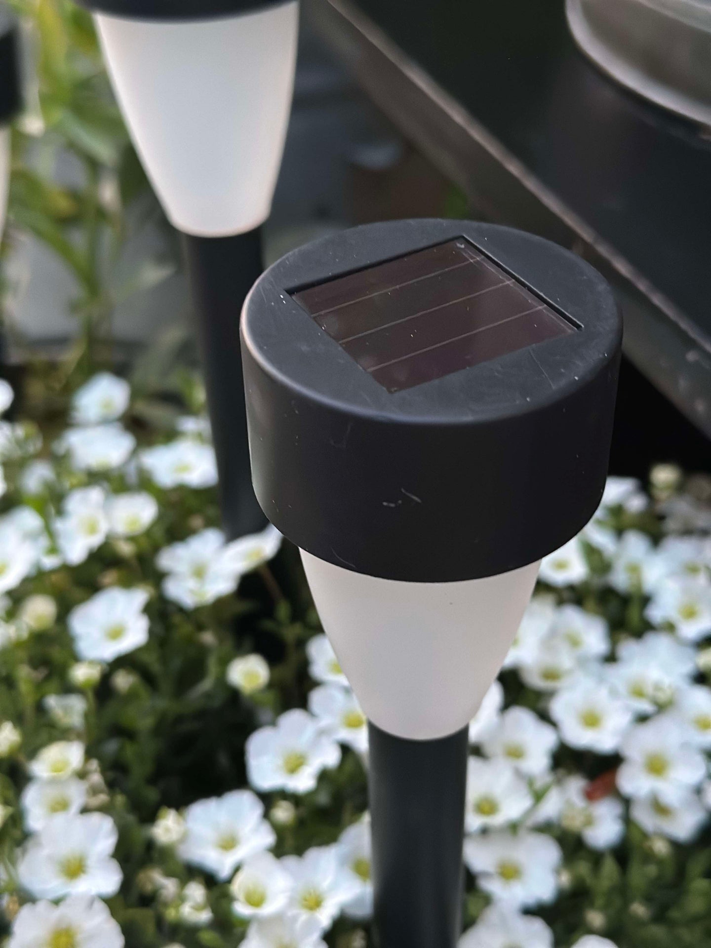 Fakkel med solceller – Sett med 4 stk.