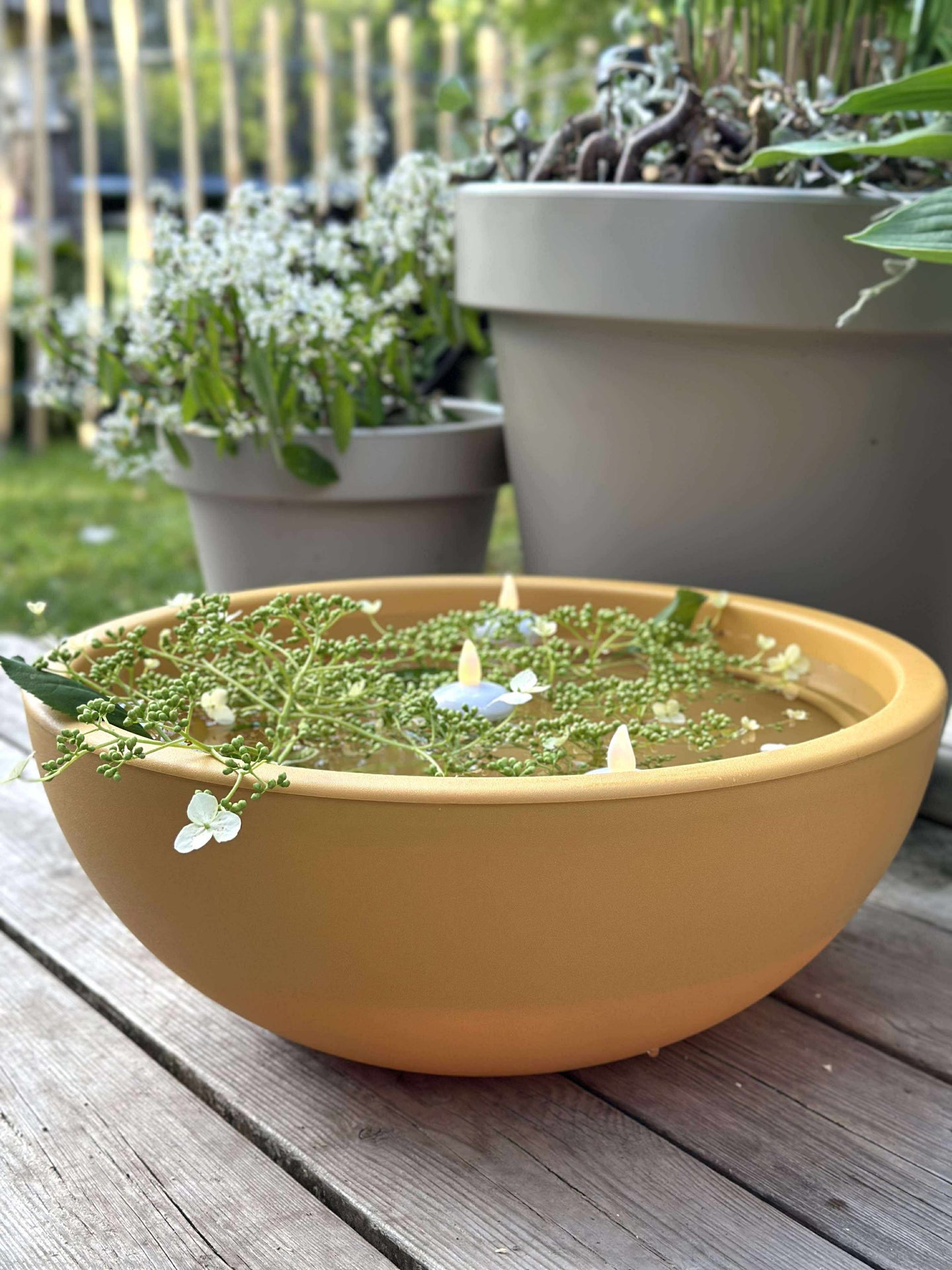 Speilbasseng i resirkulert plast - Yellow