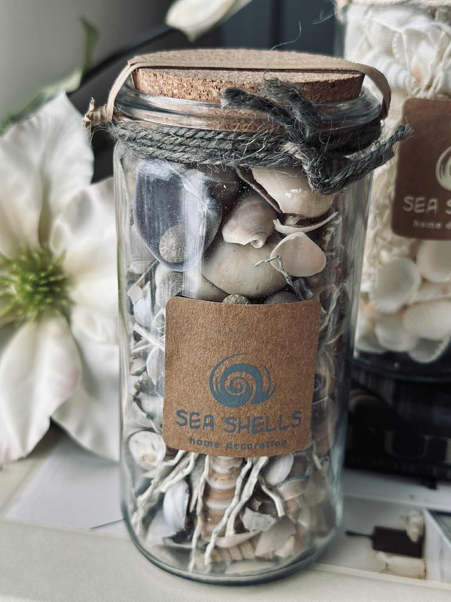 Strandskjell i glass - MIX