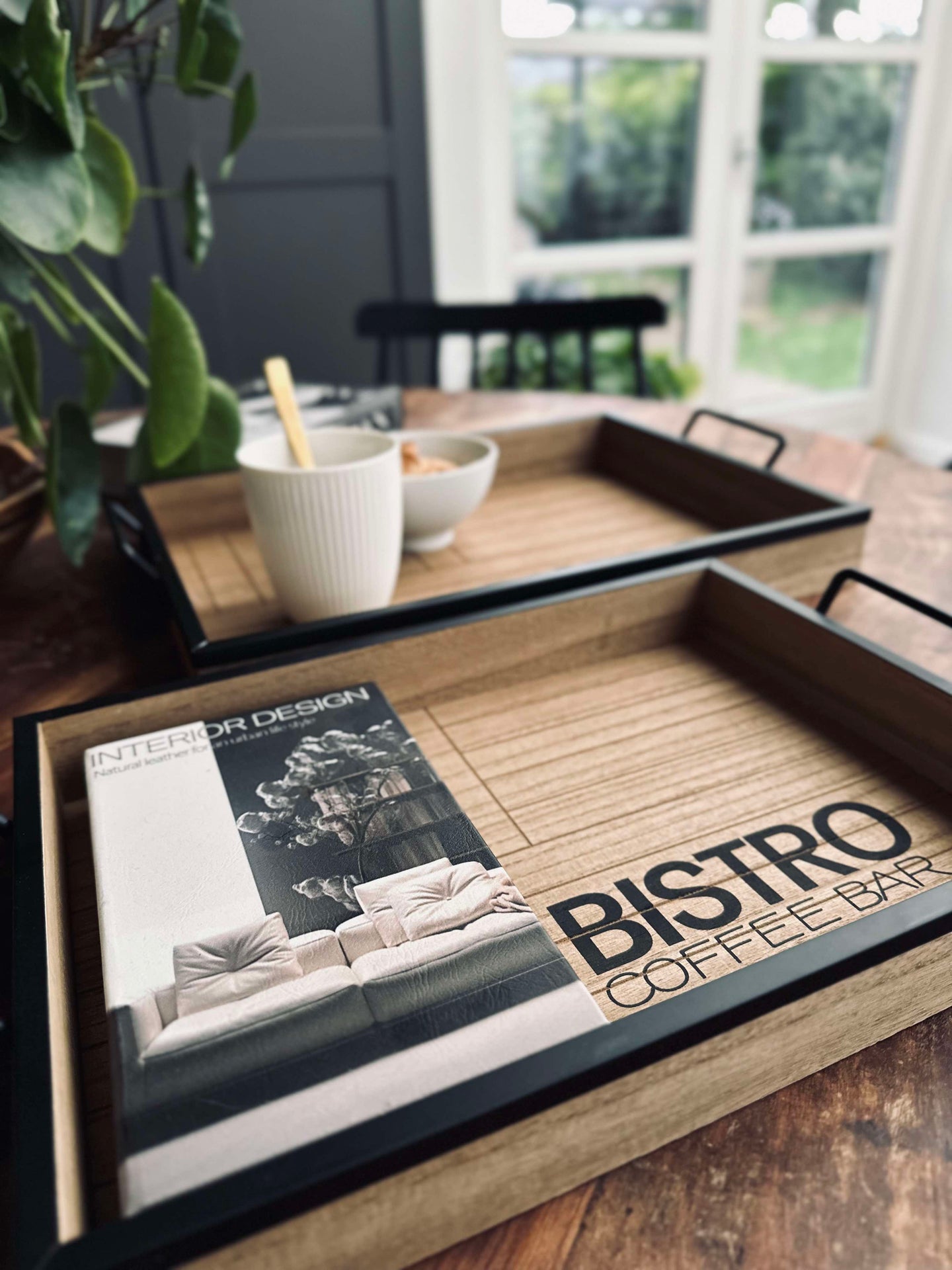 Brettsett i tre - Sett med 2 stk.
