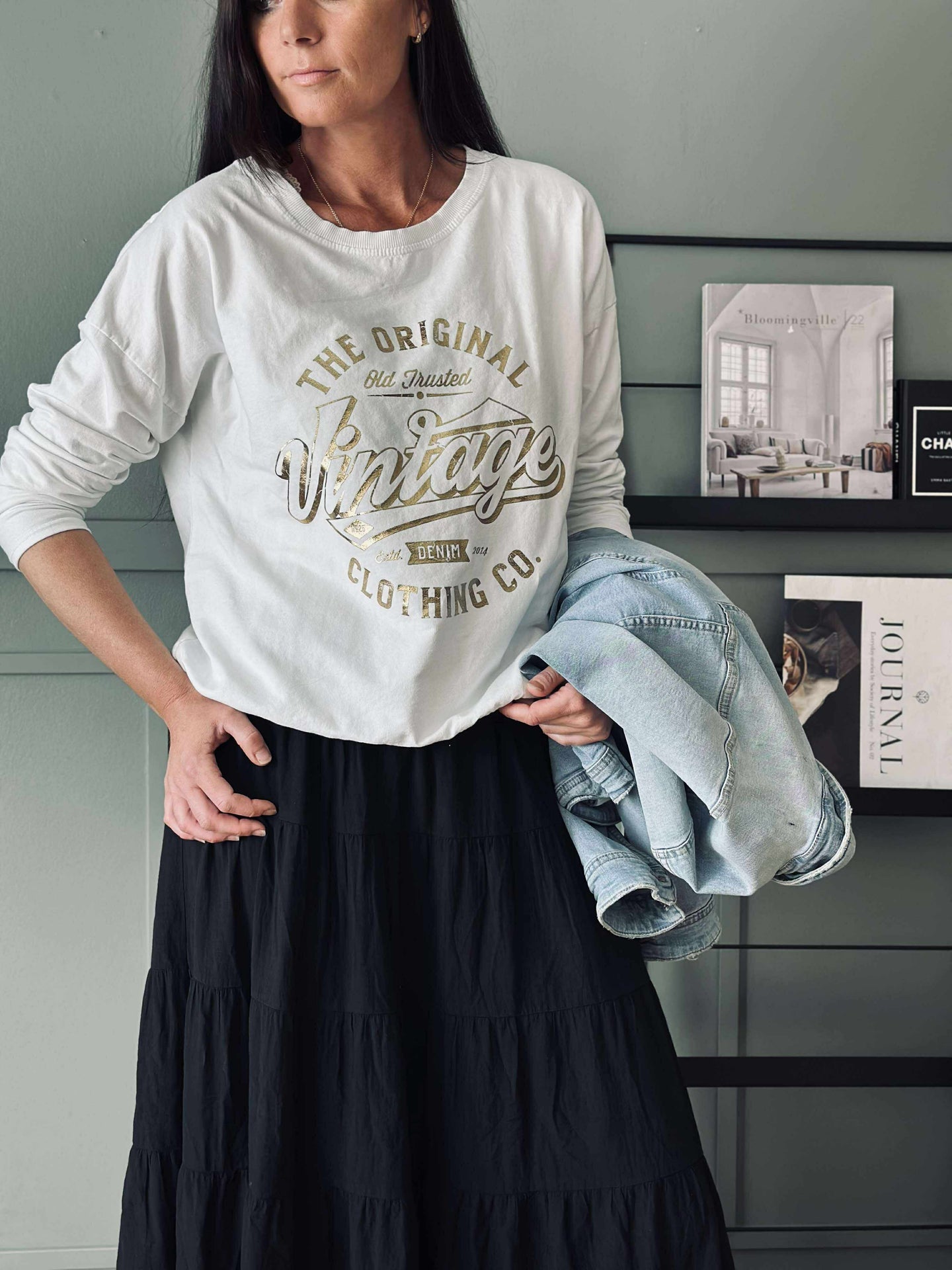 Bluse Vintage - Hvit