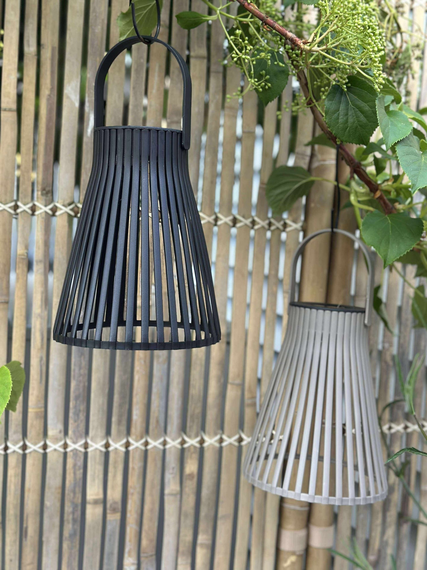 Lanterne med solceller 18cm - Flere fargevalg