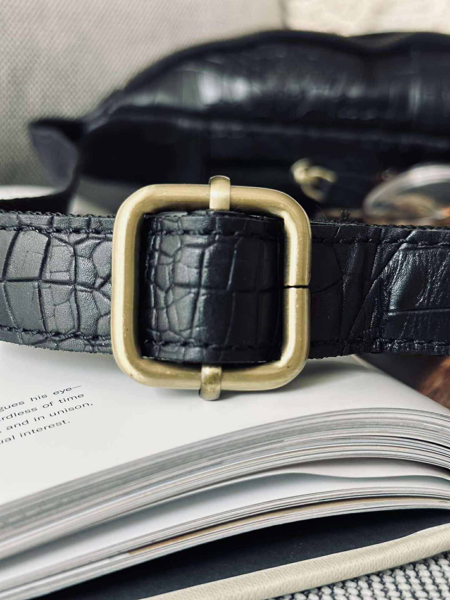 Bumbag Black croco