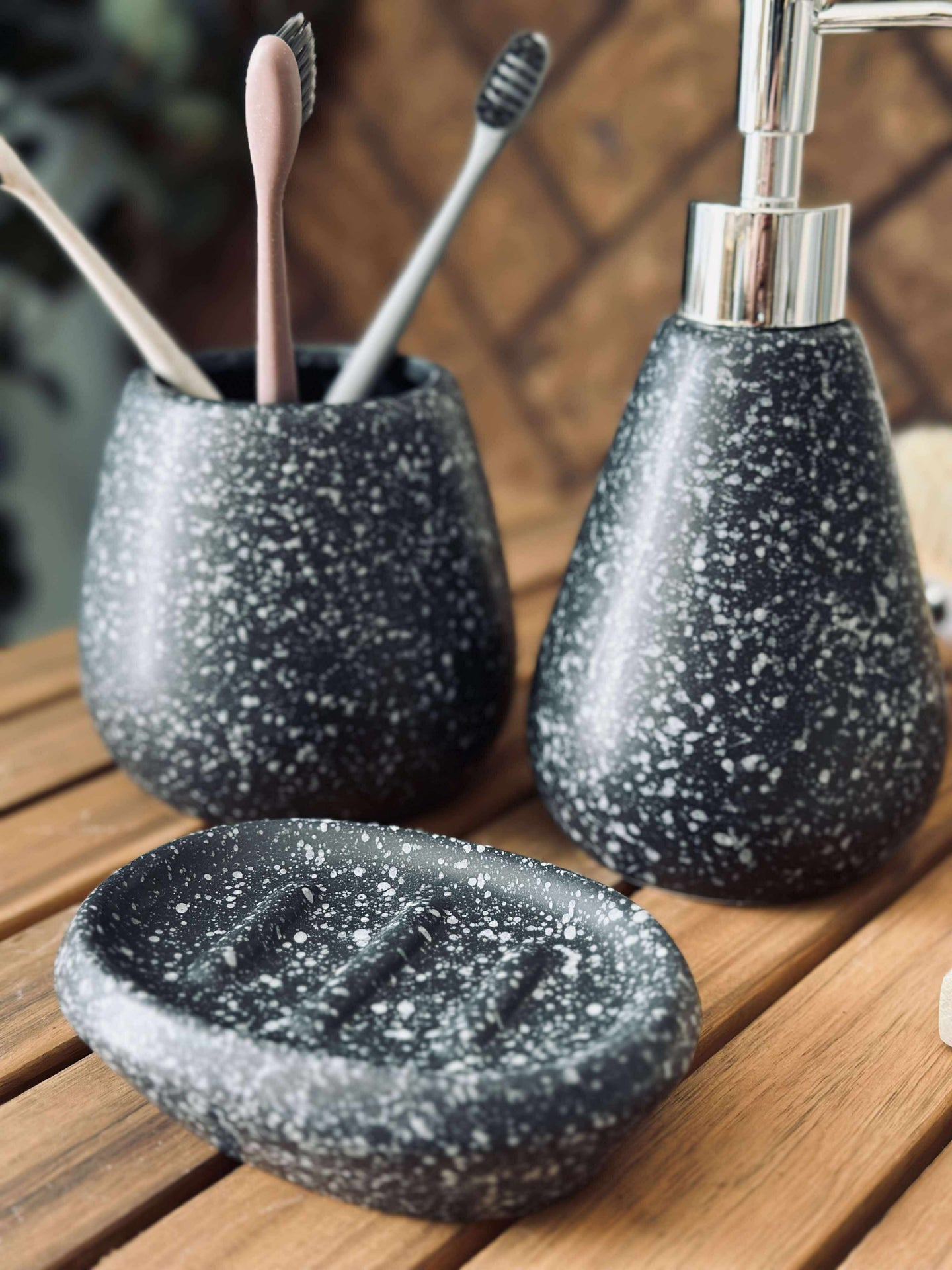 Baderomssett med 3 deler - Stone