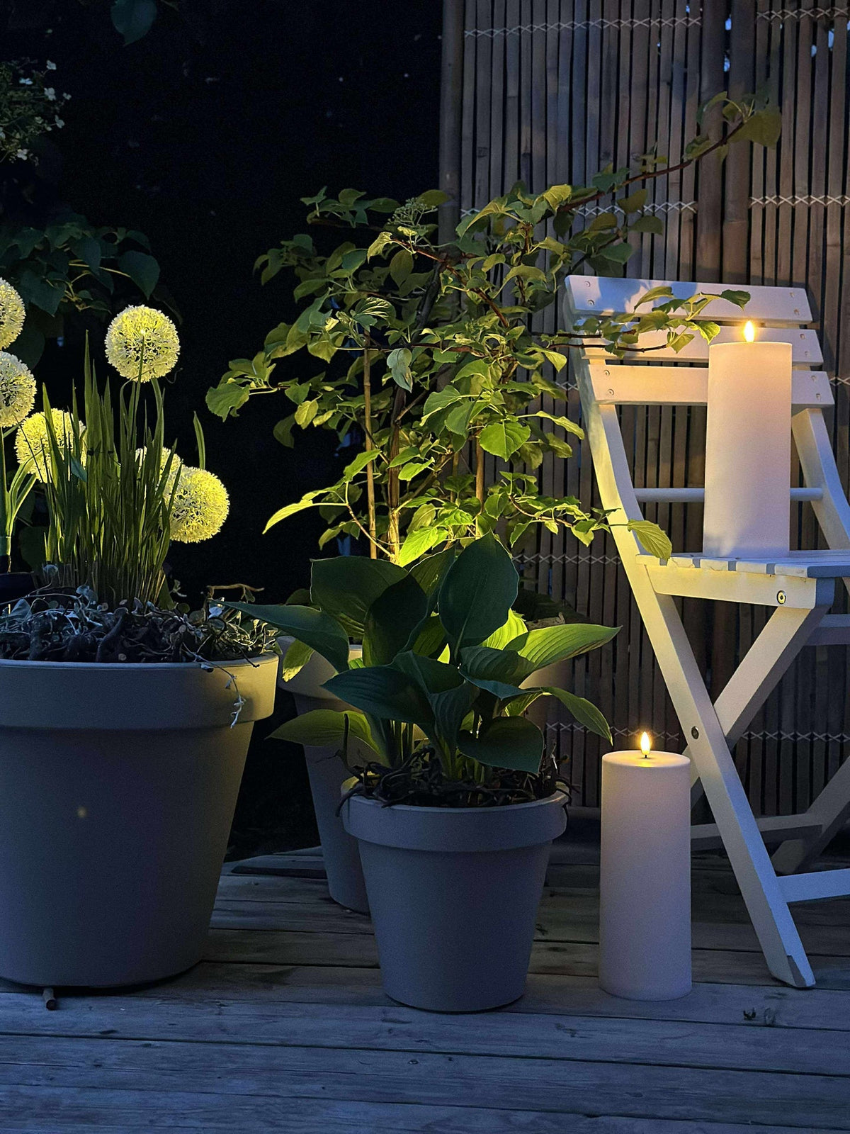 LED Utendørs XL Bloklys 30 cm