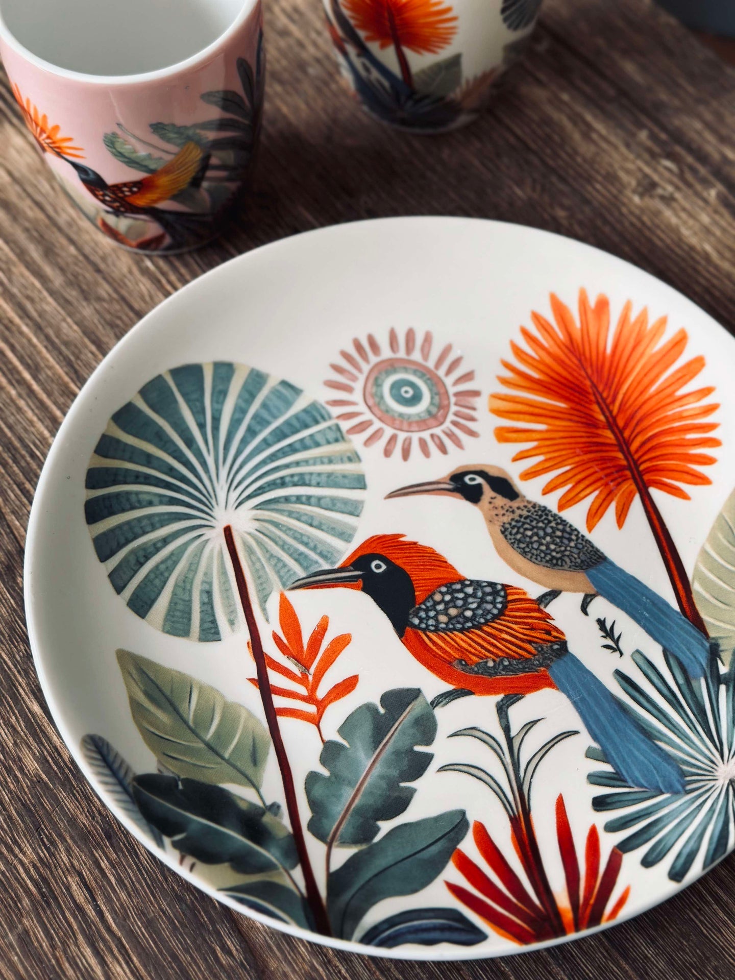 Tallerken 20 cm - Boho-miks