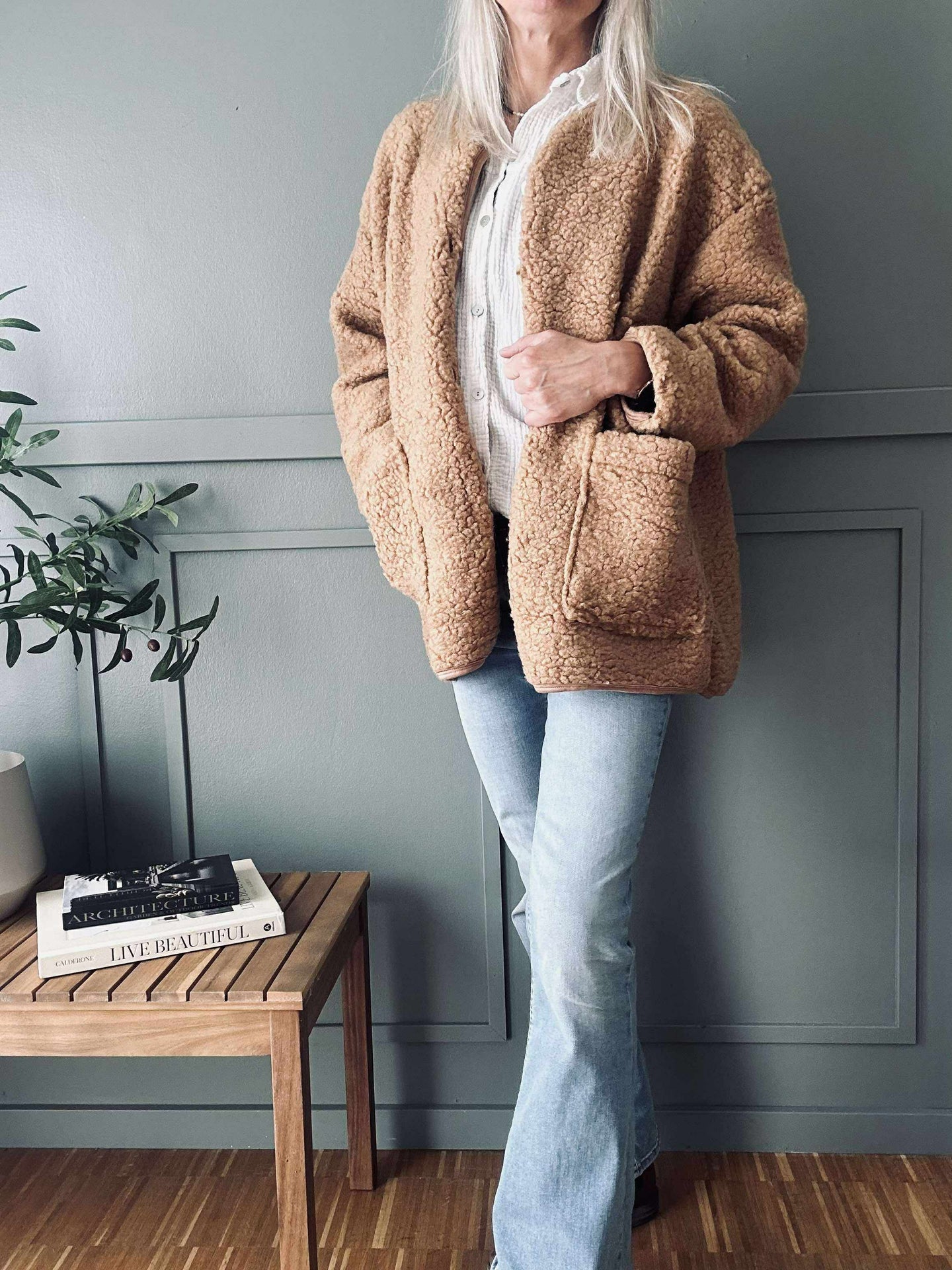Jakke Lucile Camel
