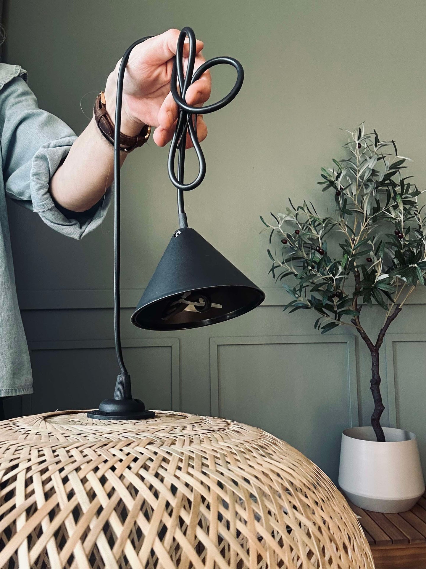 Lampe bambus - Dia 45