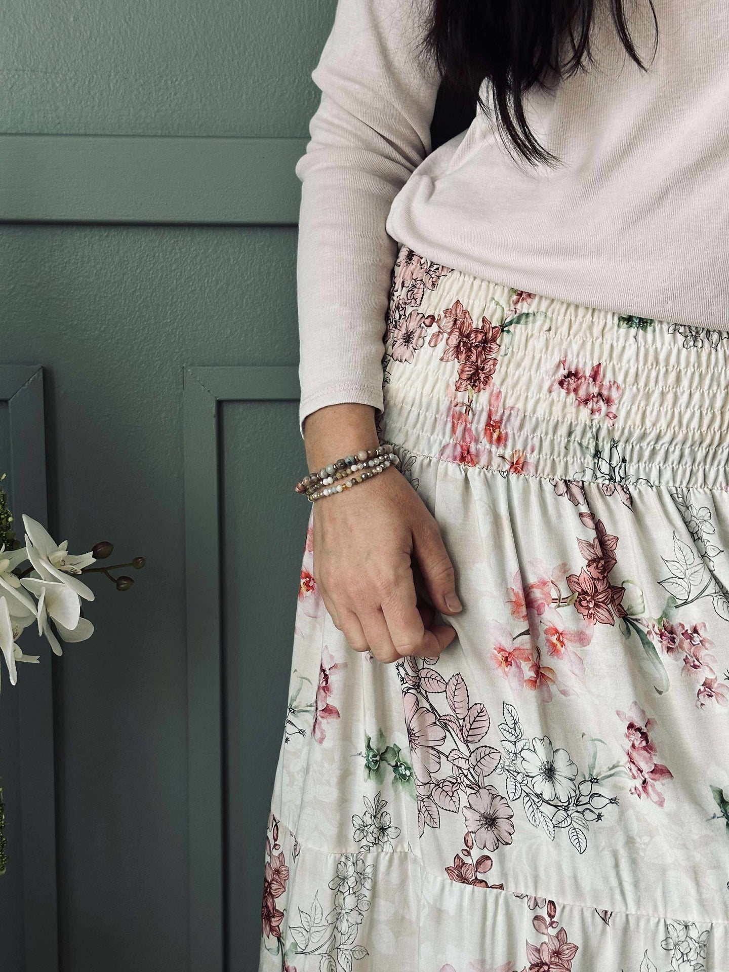 Skjørt Anika Rose flower