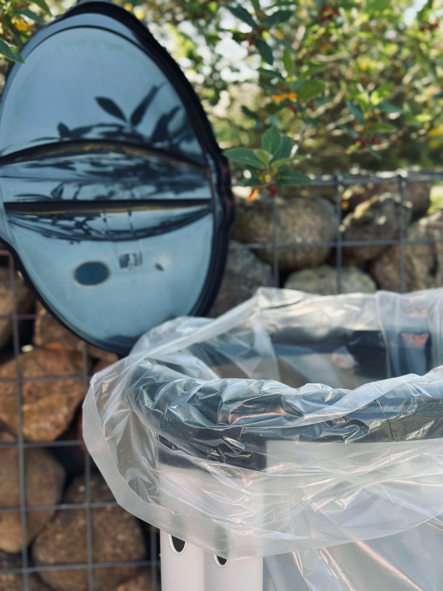 Stativ for søppelposer