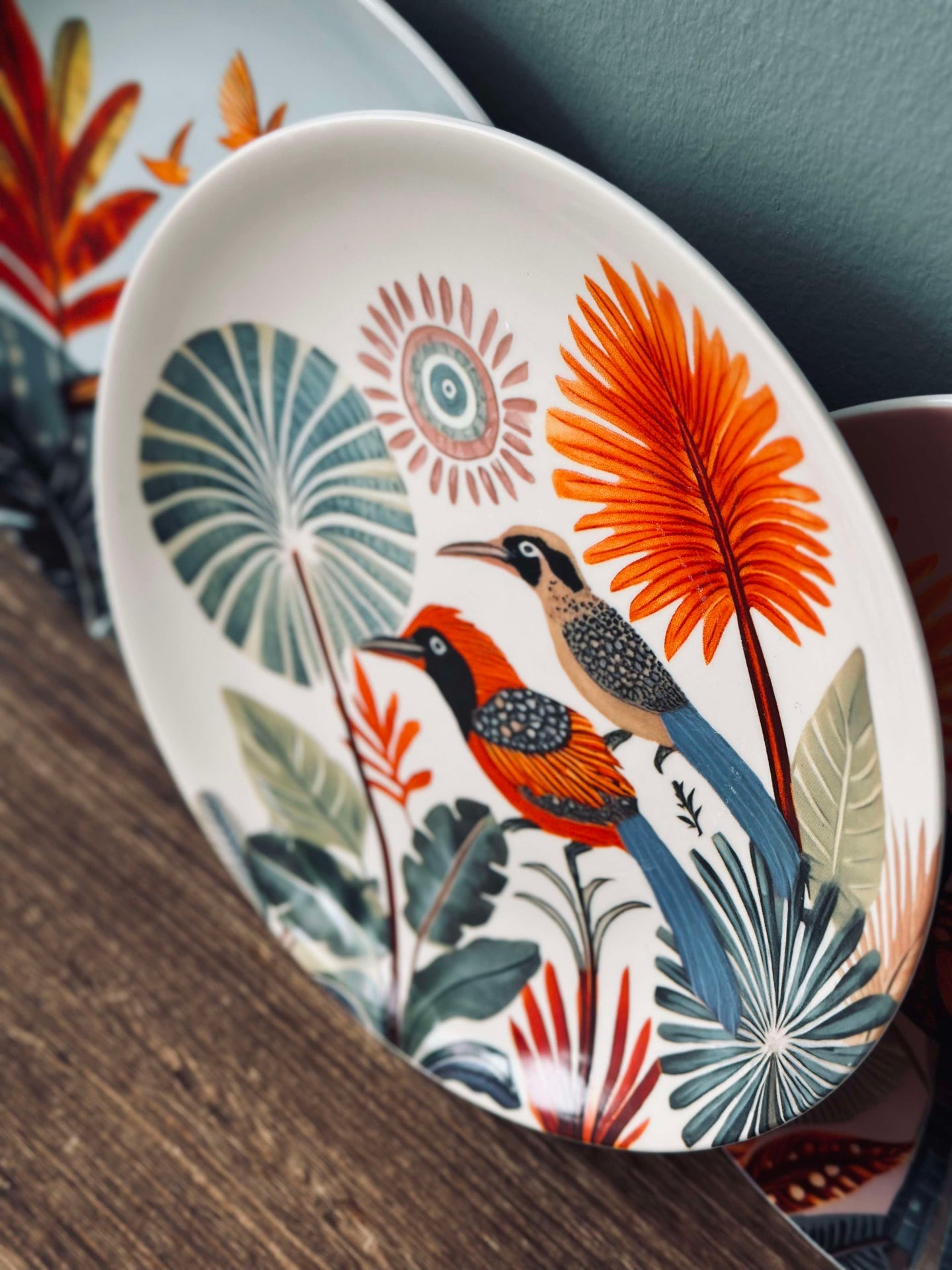 Tallerken 20 cm - Boho-miks