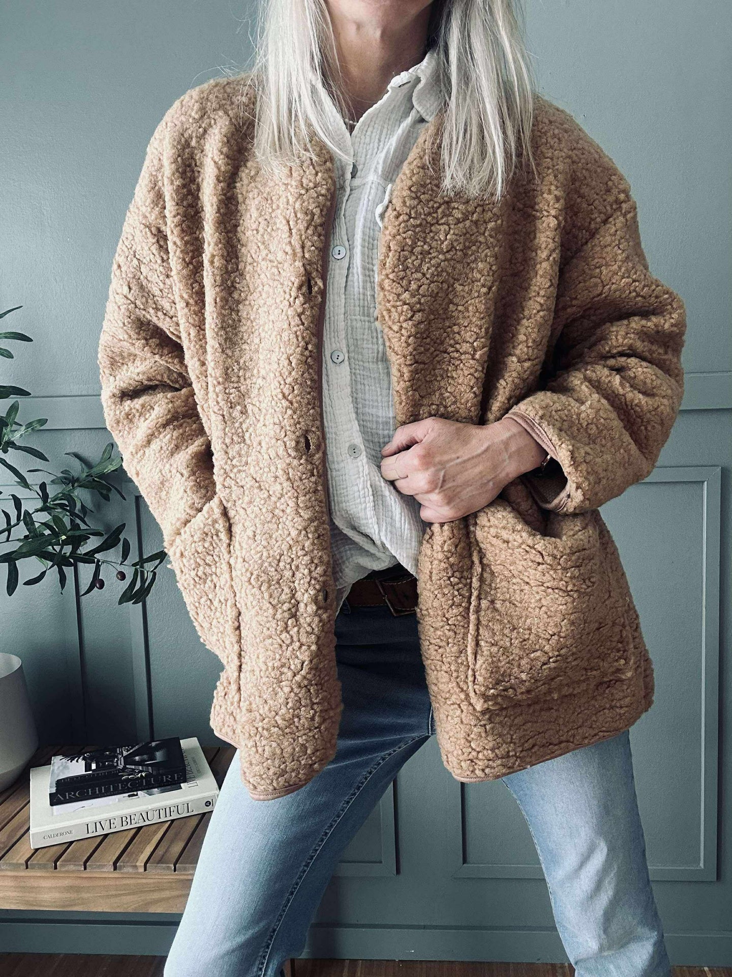 Jakke Lucile Camel