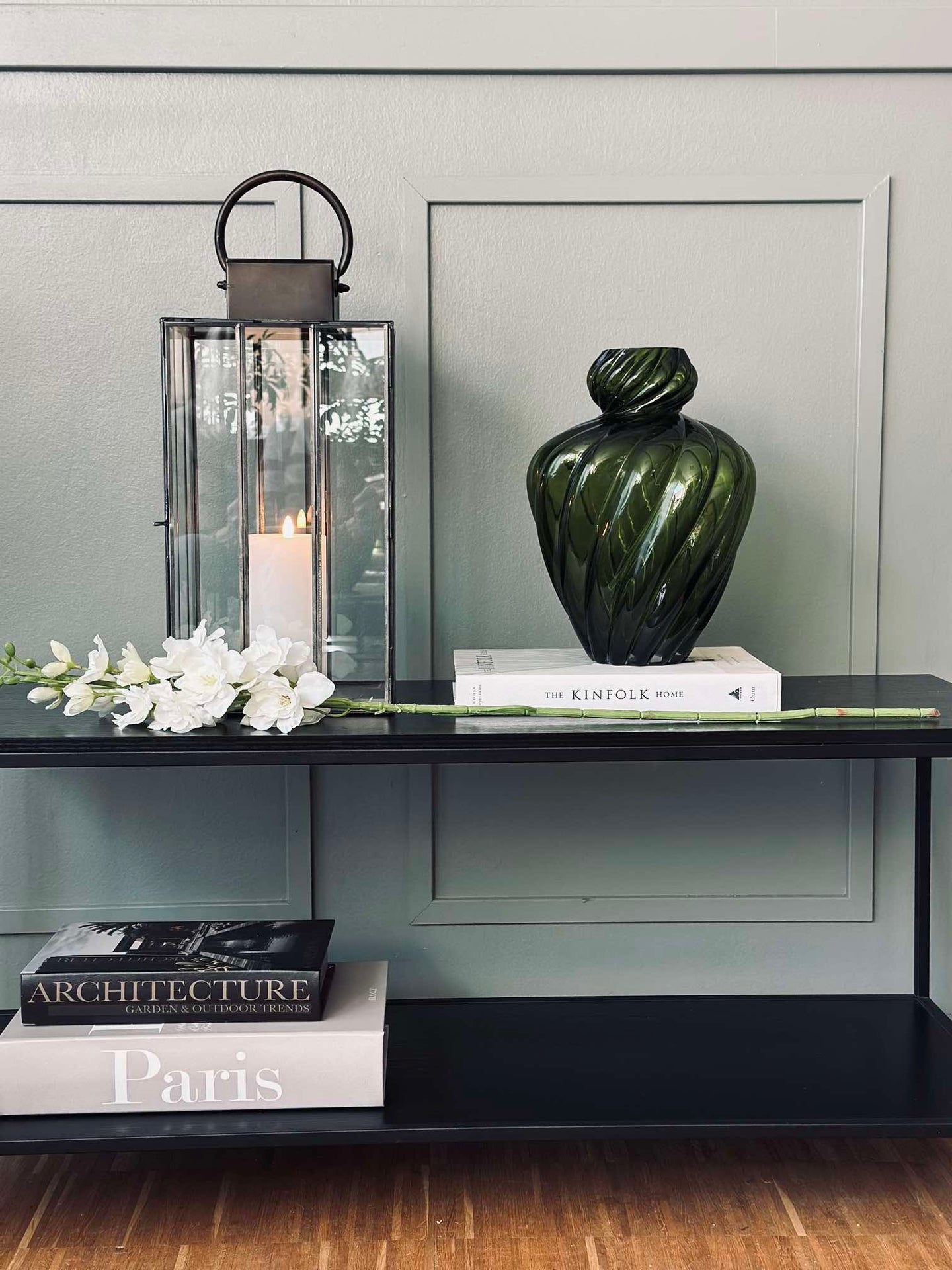 Vase ART grønn munnblåst