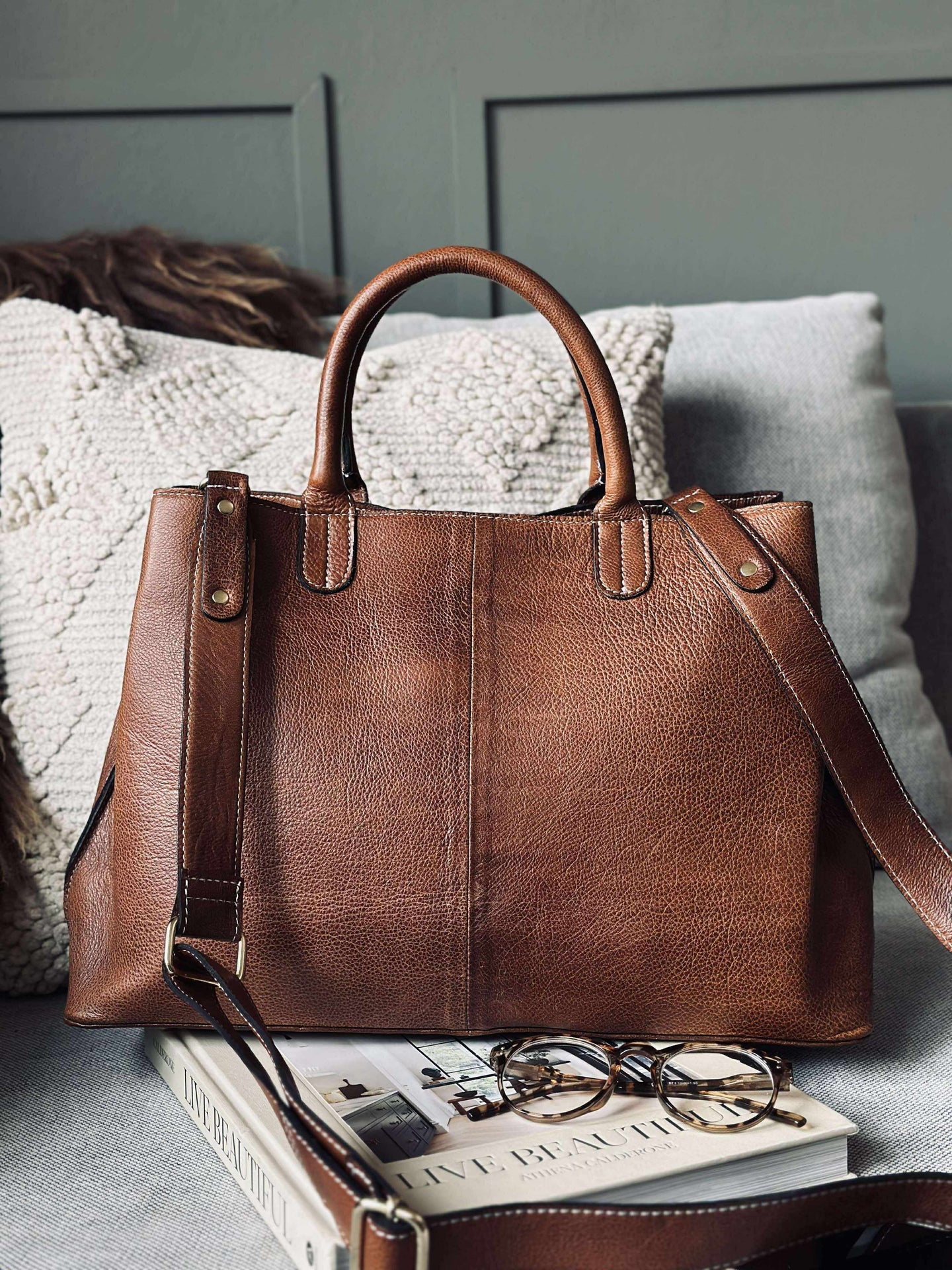 Arbeidsveske Walnut