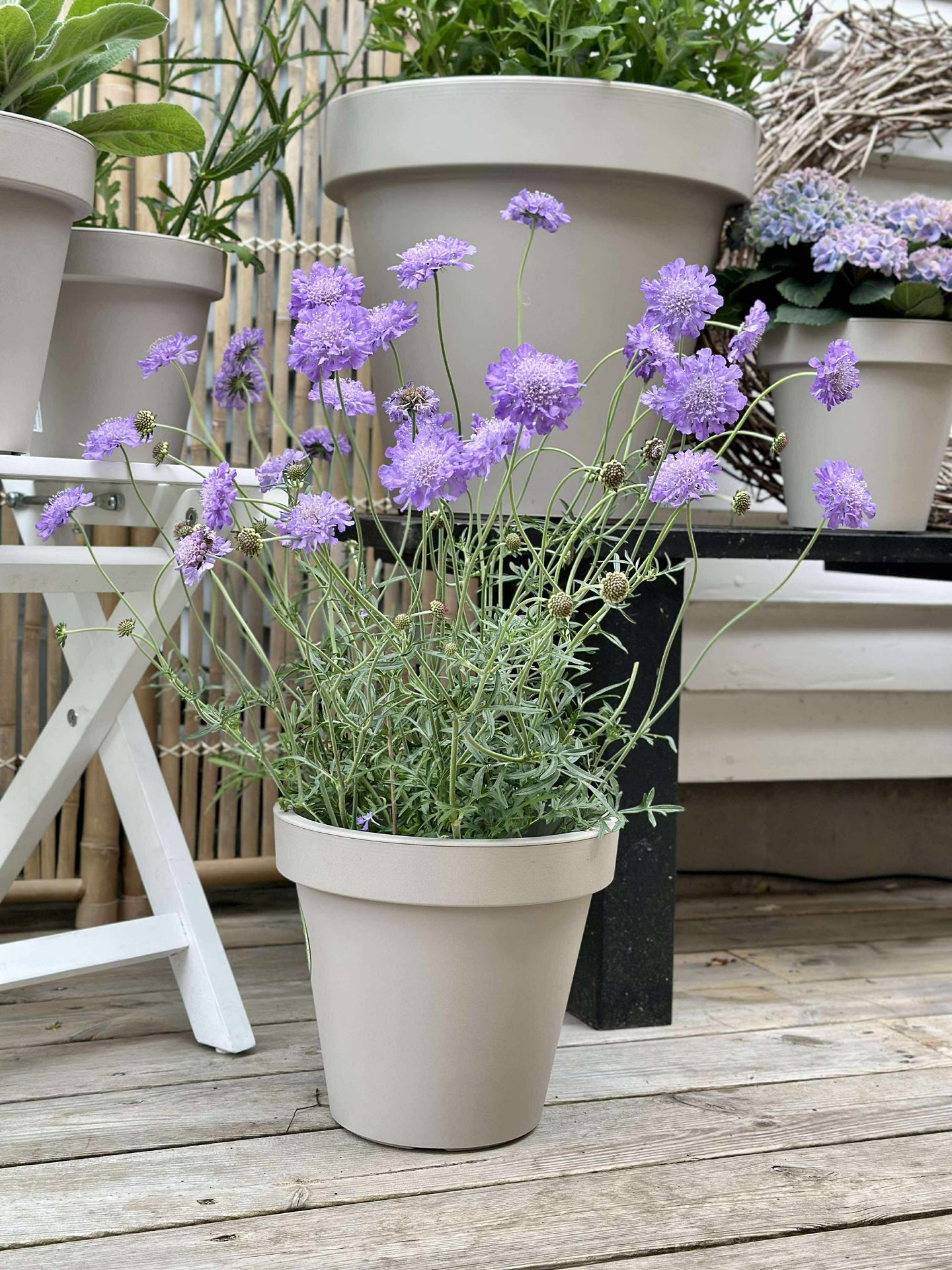 Hagepotte - Resirkulert Beige Dia 25cm