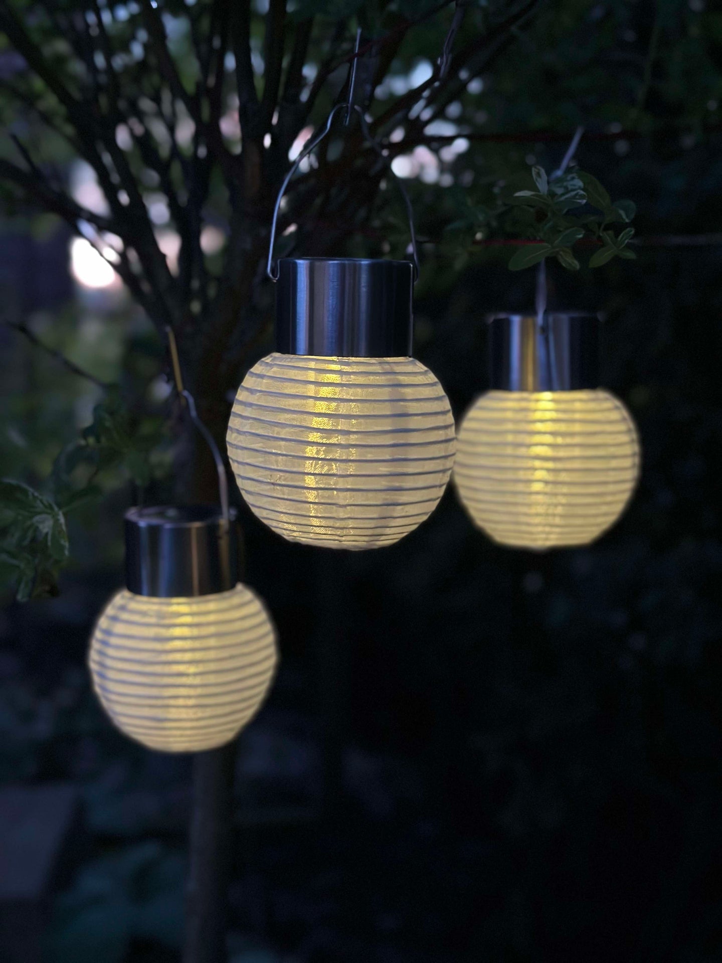 Mini lamper med solcelle - 3 stk.