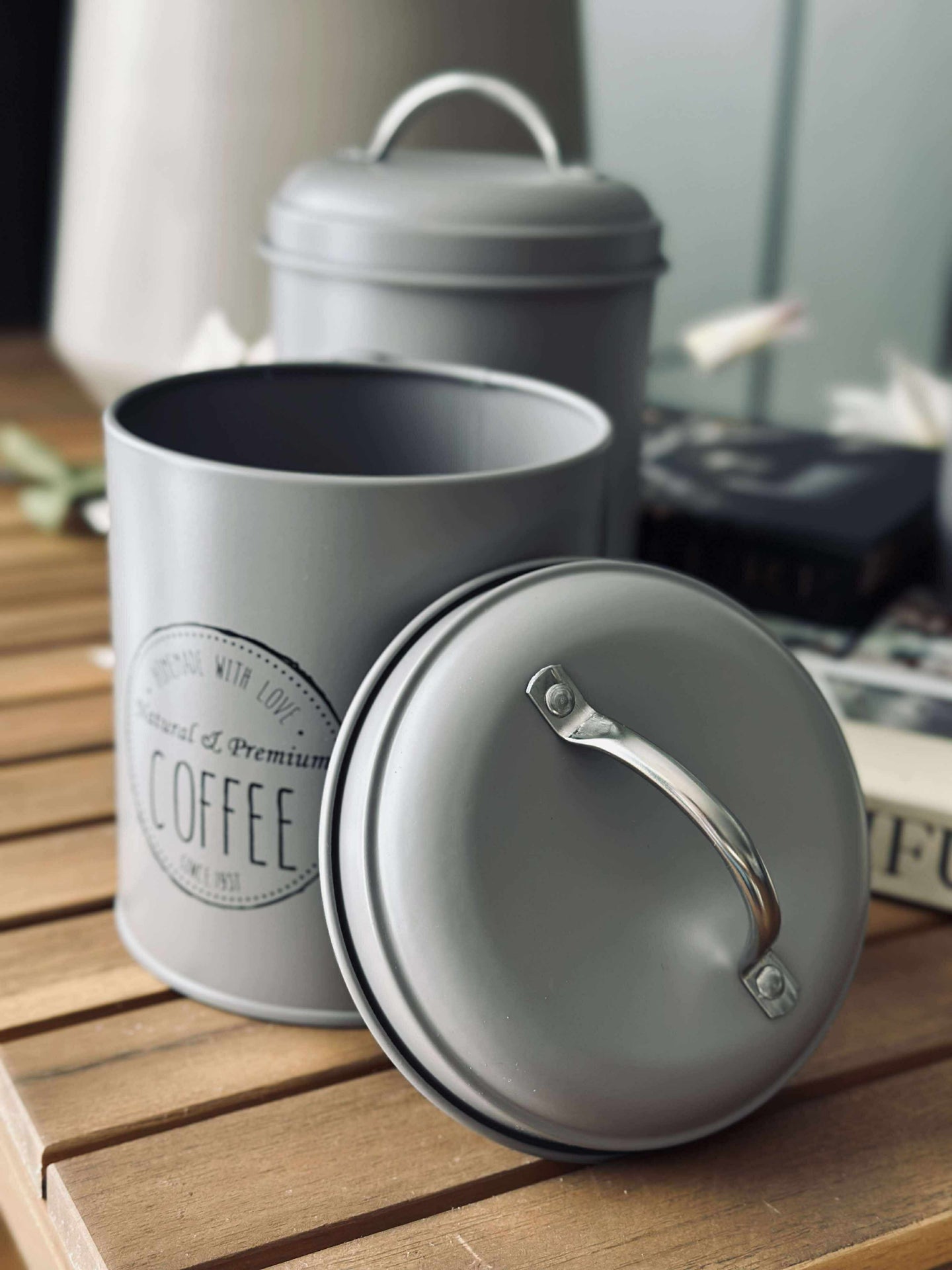 Oppbevaringskrukker 3 stk - Mocca
