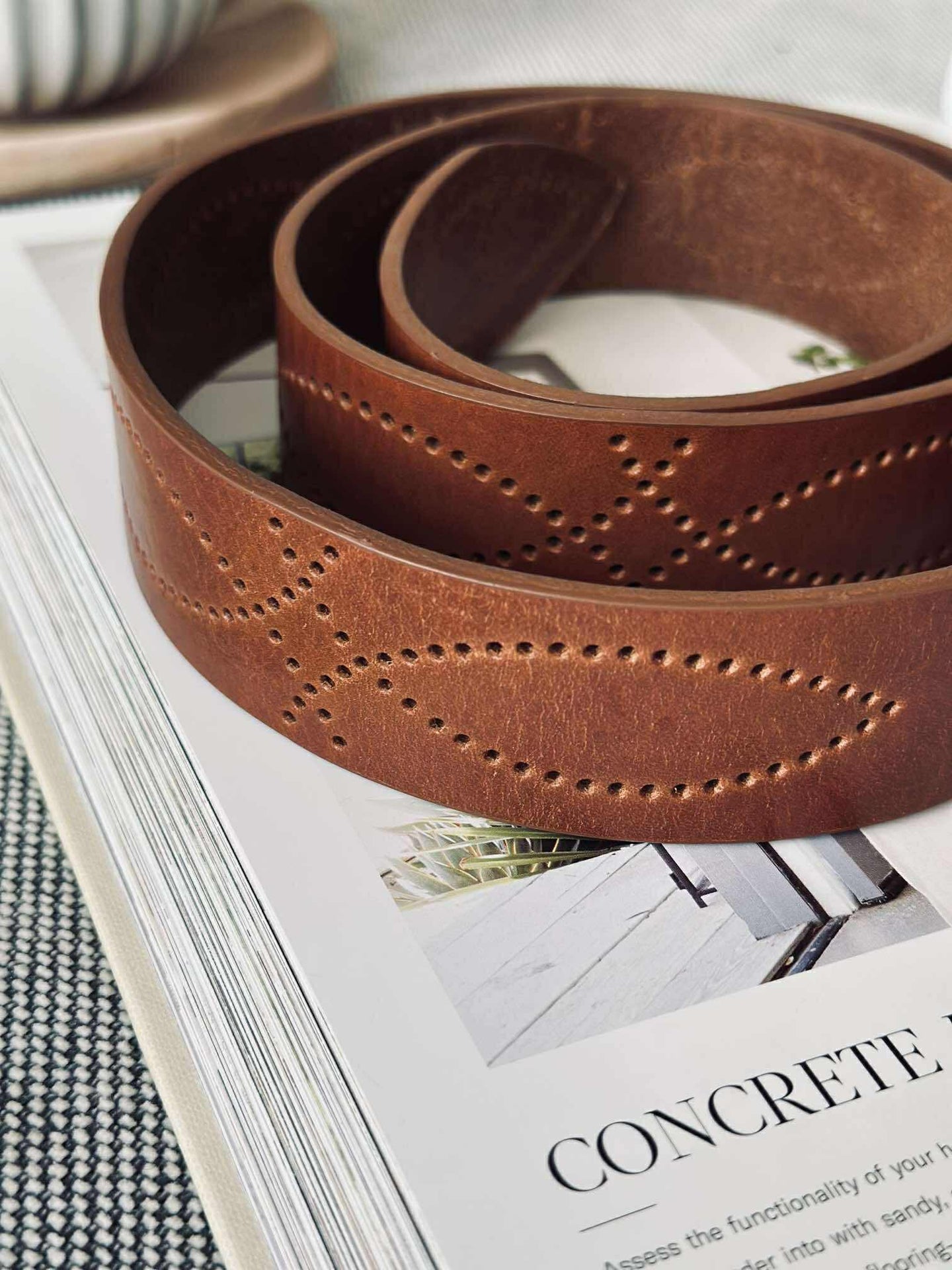 Jeansbelte - Missouri cognac