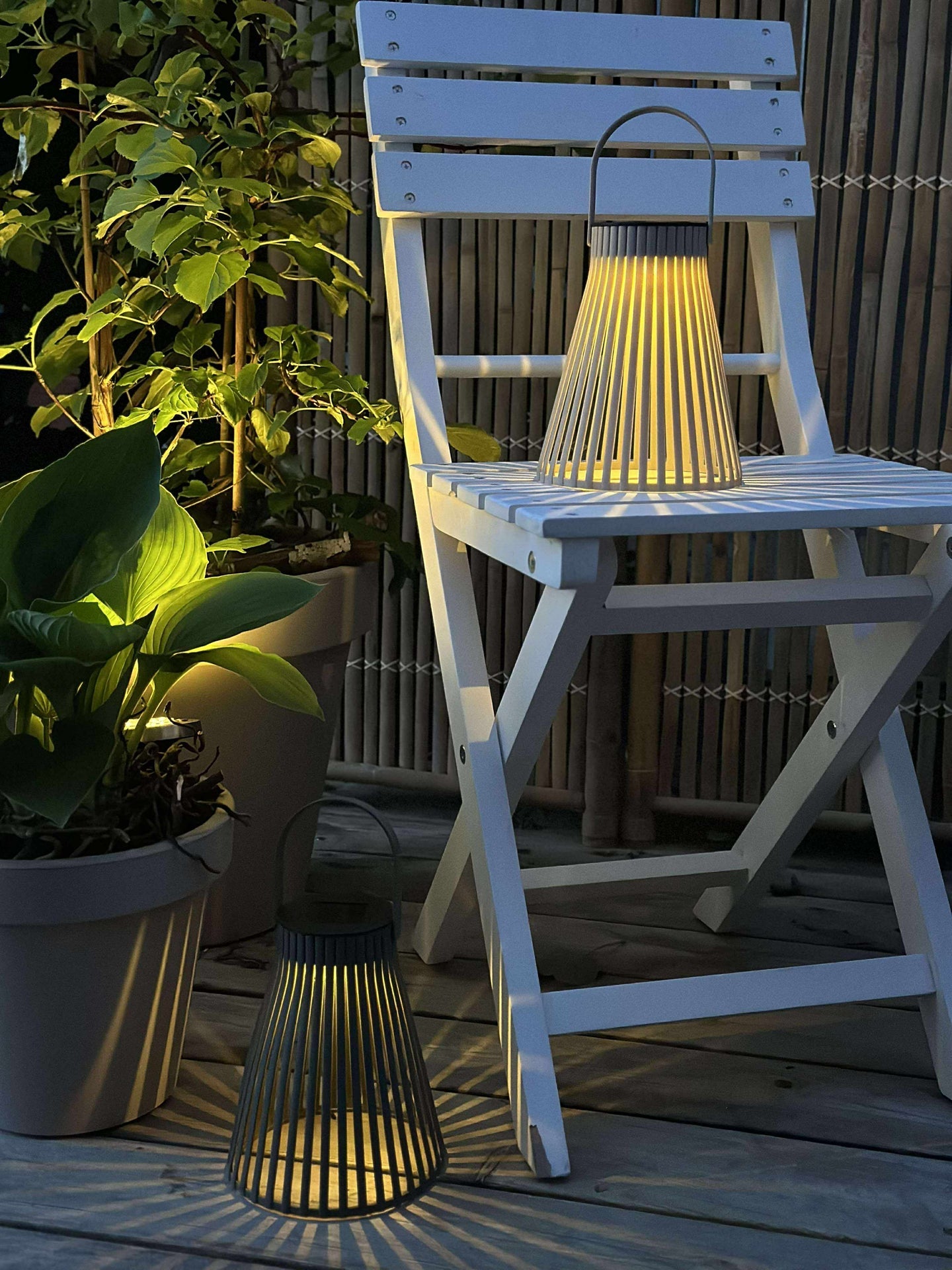 Lanterne med solceller 18cm - Flere fargevalg