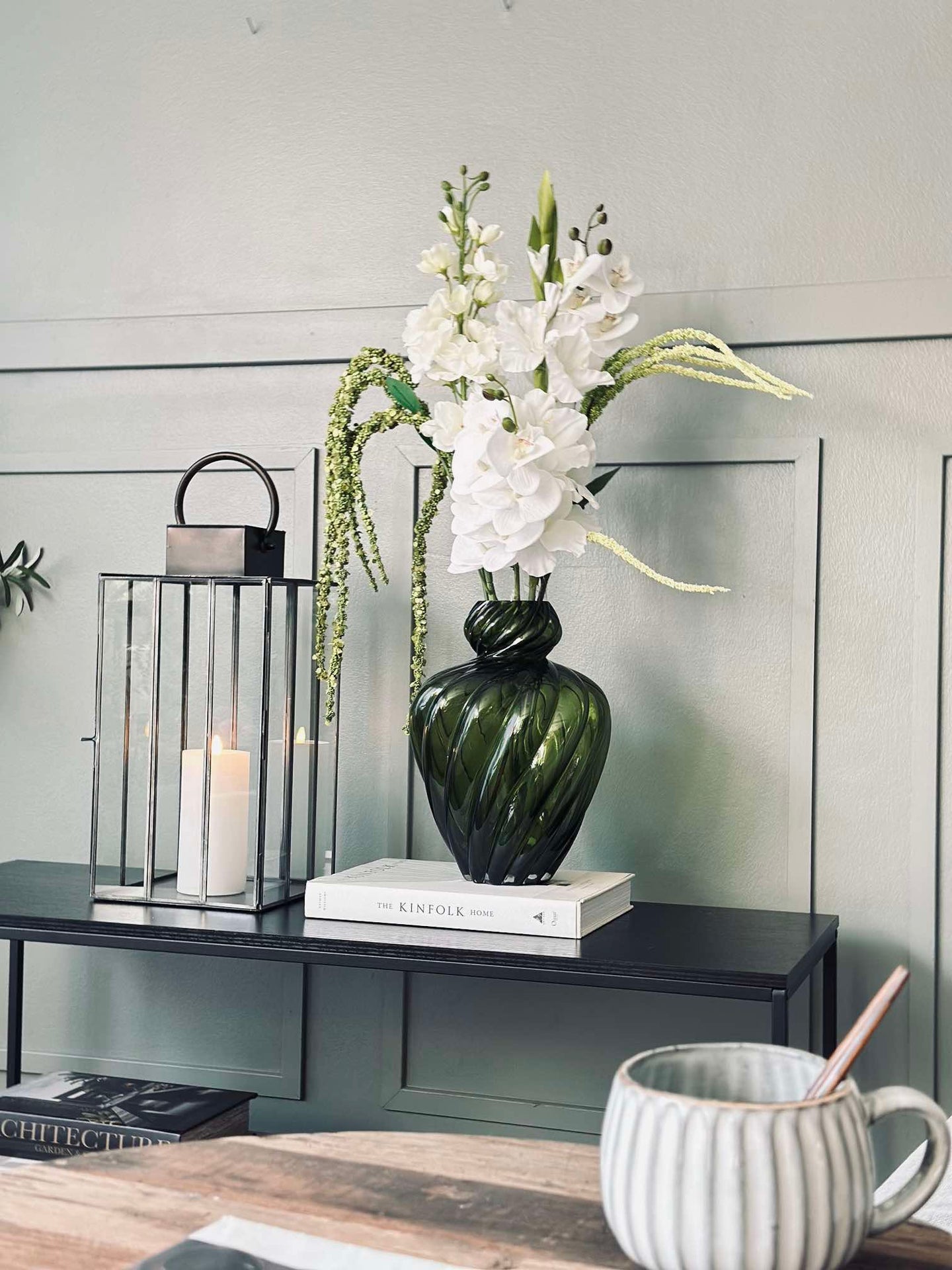 Vase ART grønn munnblåst