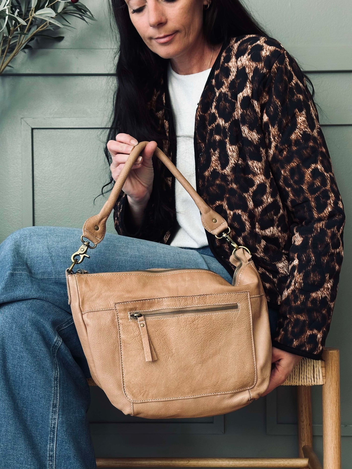Skulderveske Naomi small - Taupe