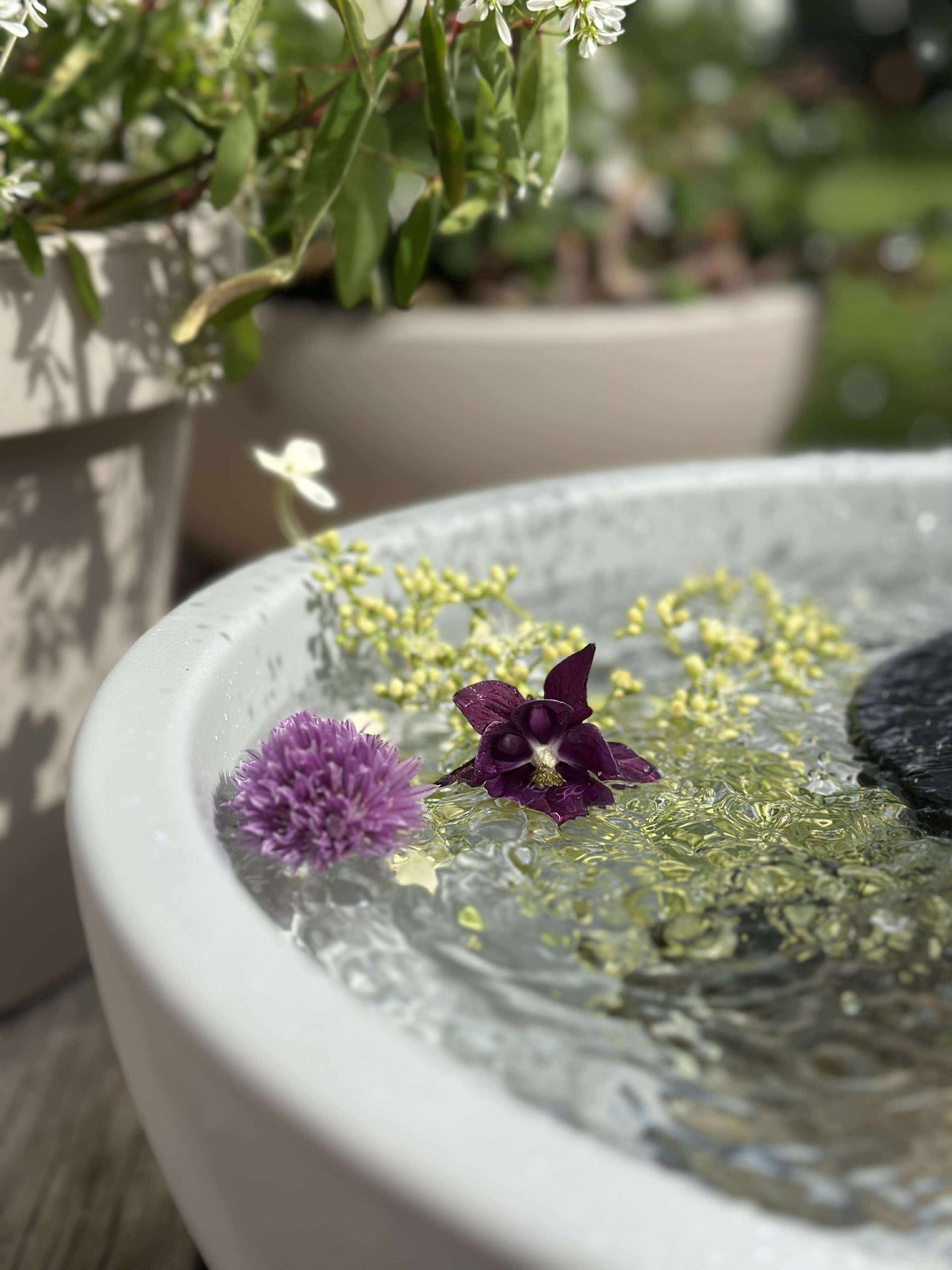 Speilbasseng i resirkulert plast - Stone grey