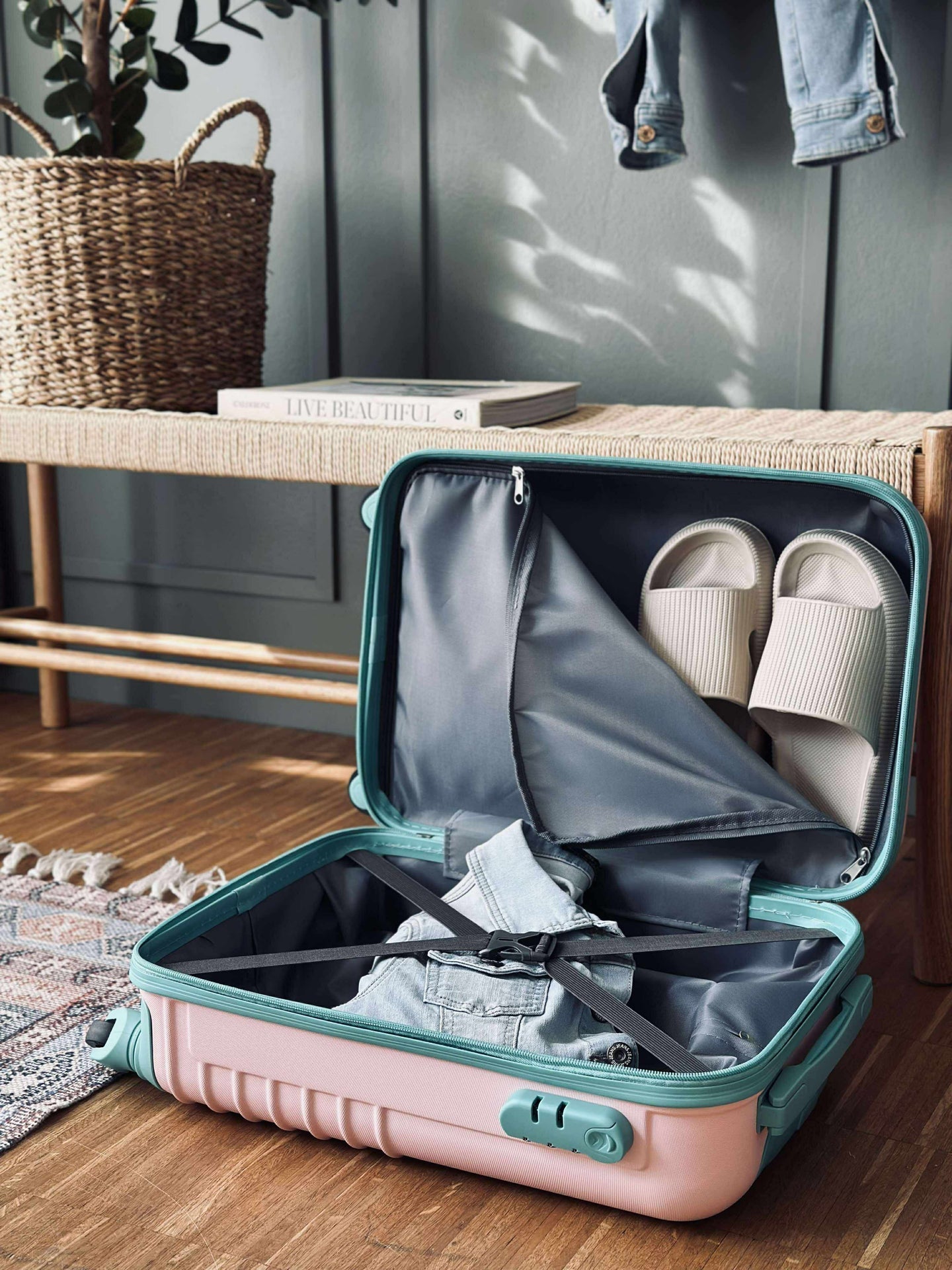 Trolley Koffert - ROSE / MINT