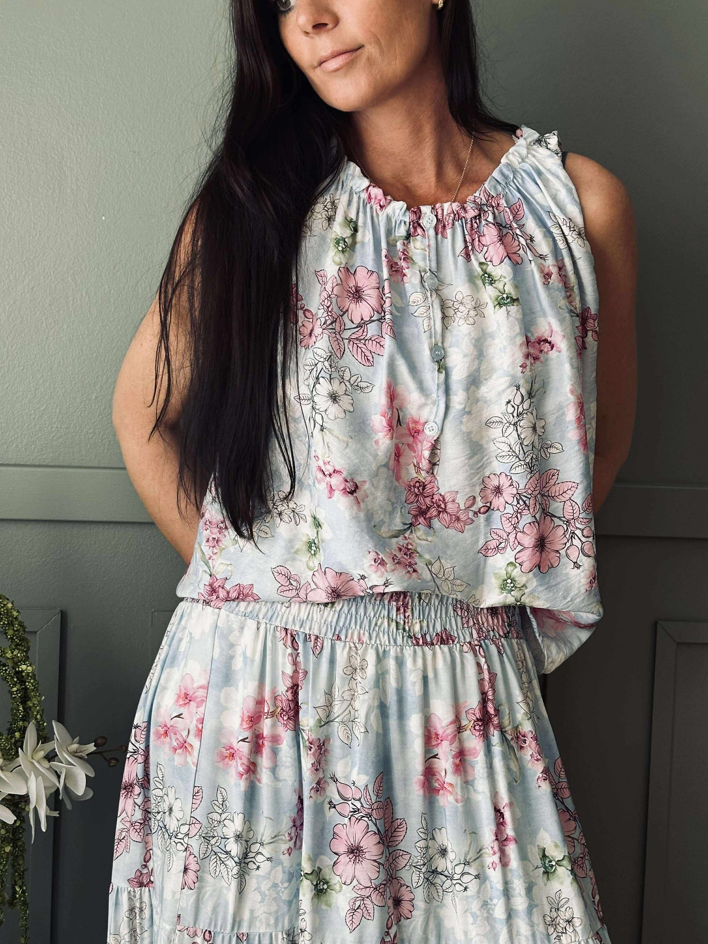 Topp Celeste blue