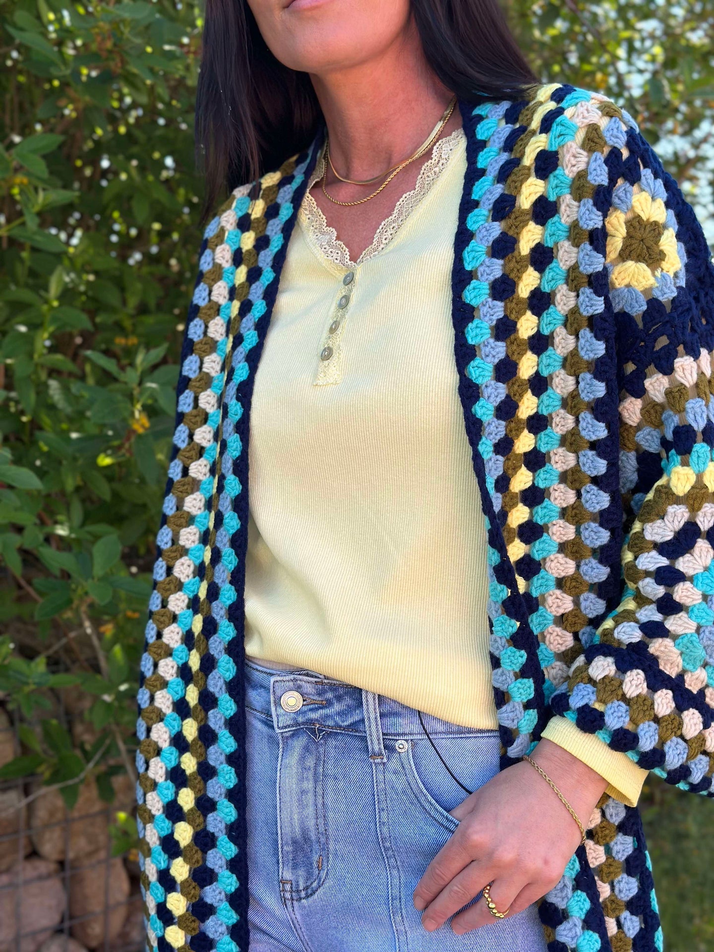 Bluse Masha m. knapper - Summer yellow