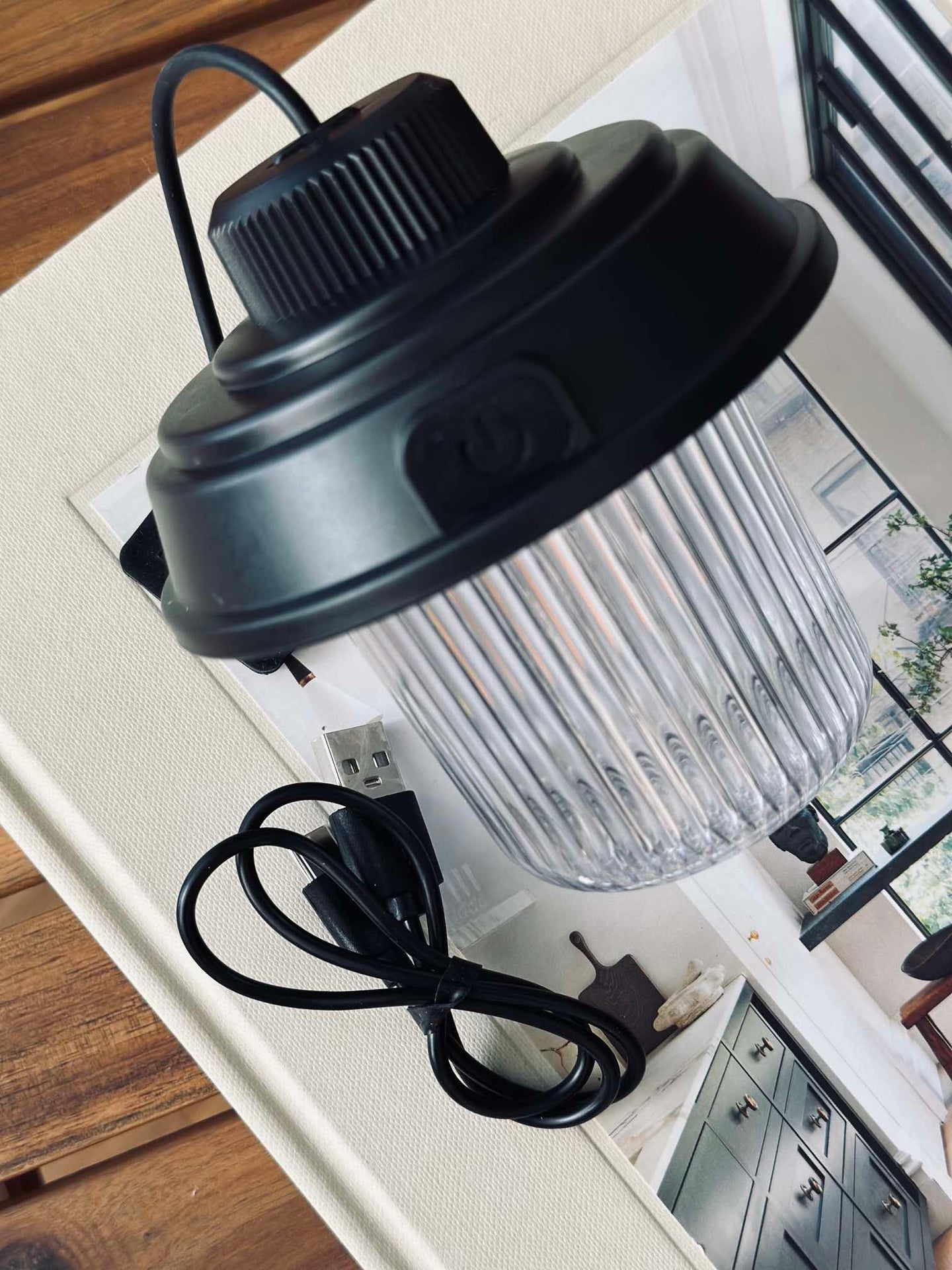 Campinglampe med ledning - Color mix