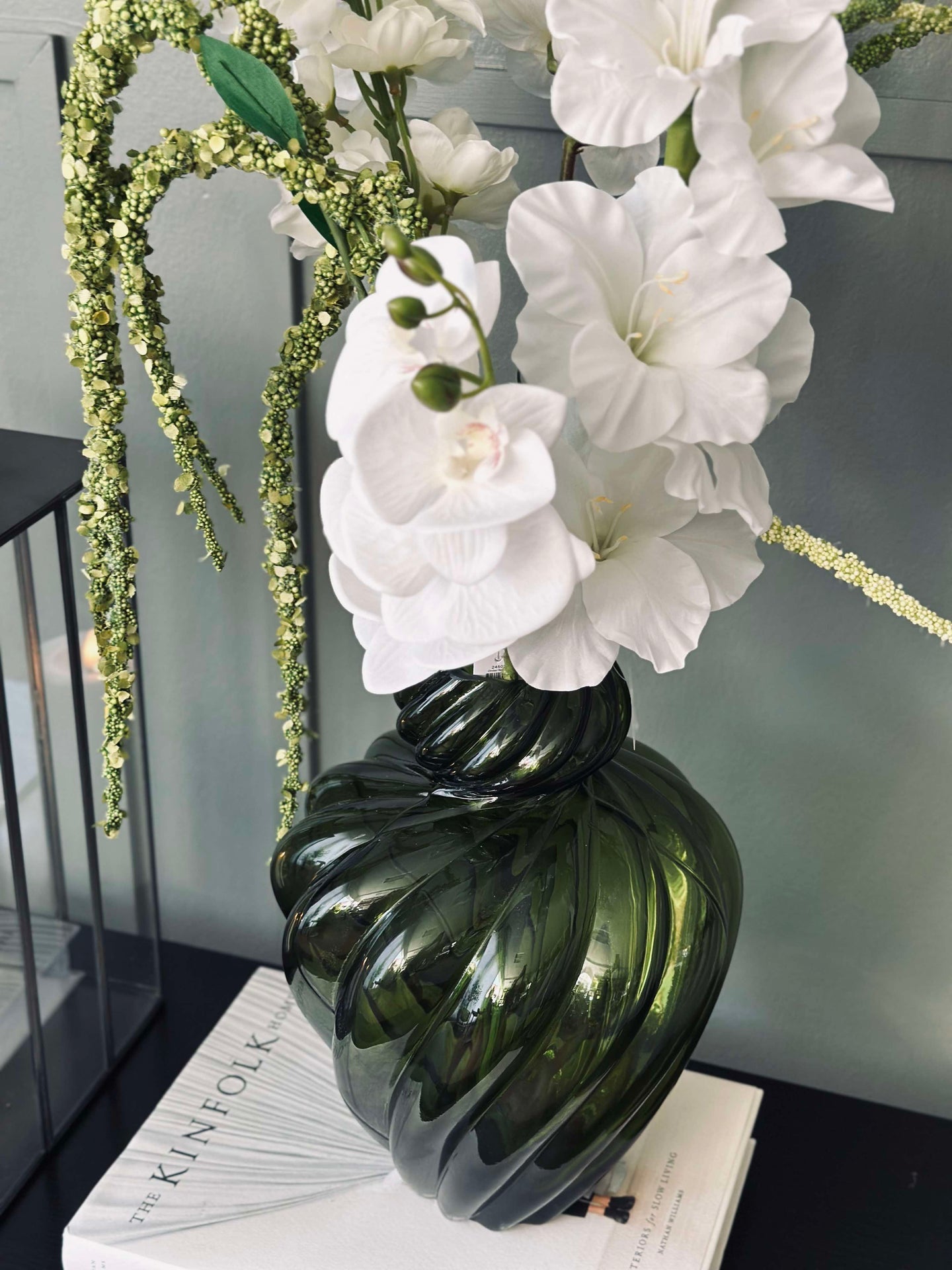 Vase ART grønn munnblåst