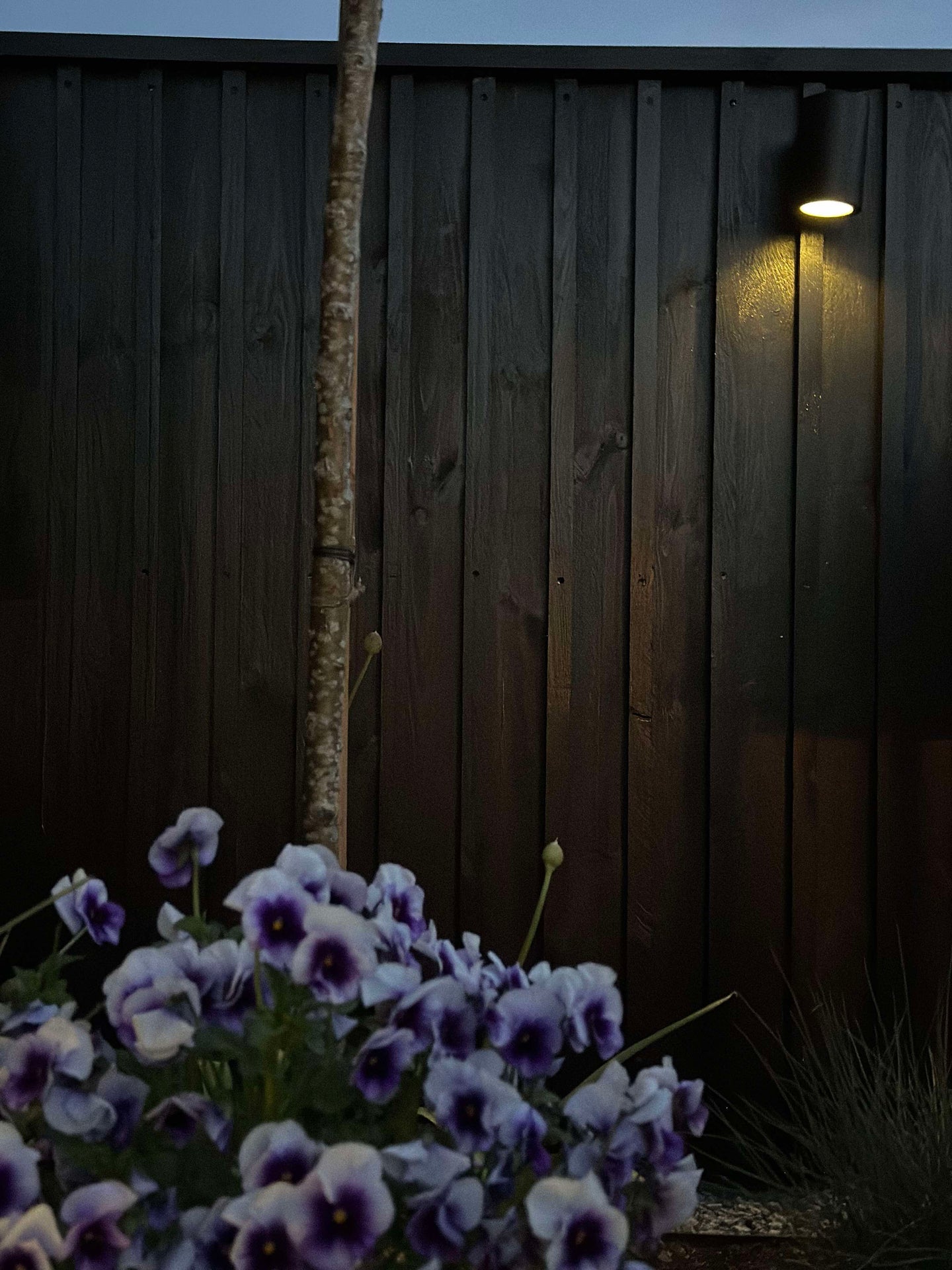 Vegglampe med solceller